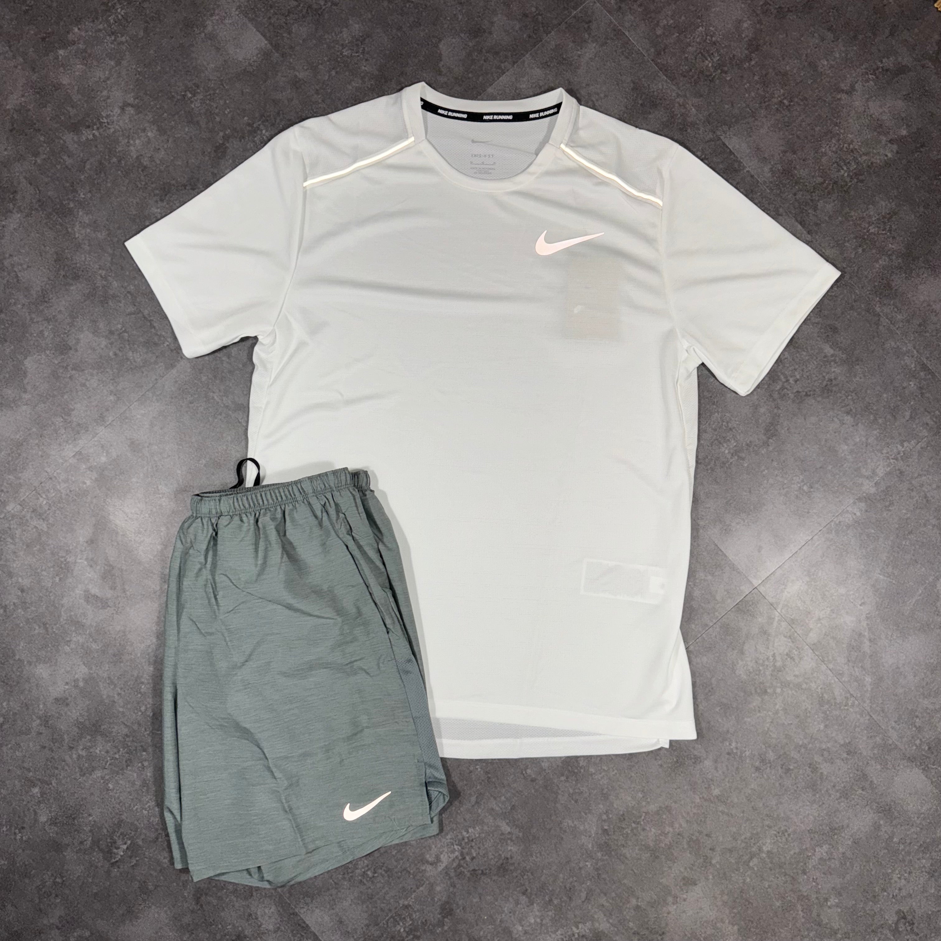 Nike Miler Set White/Grey