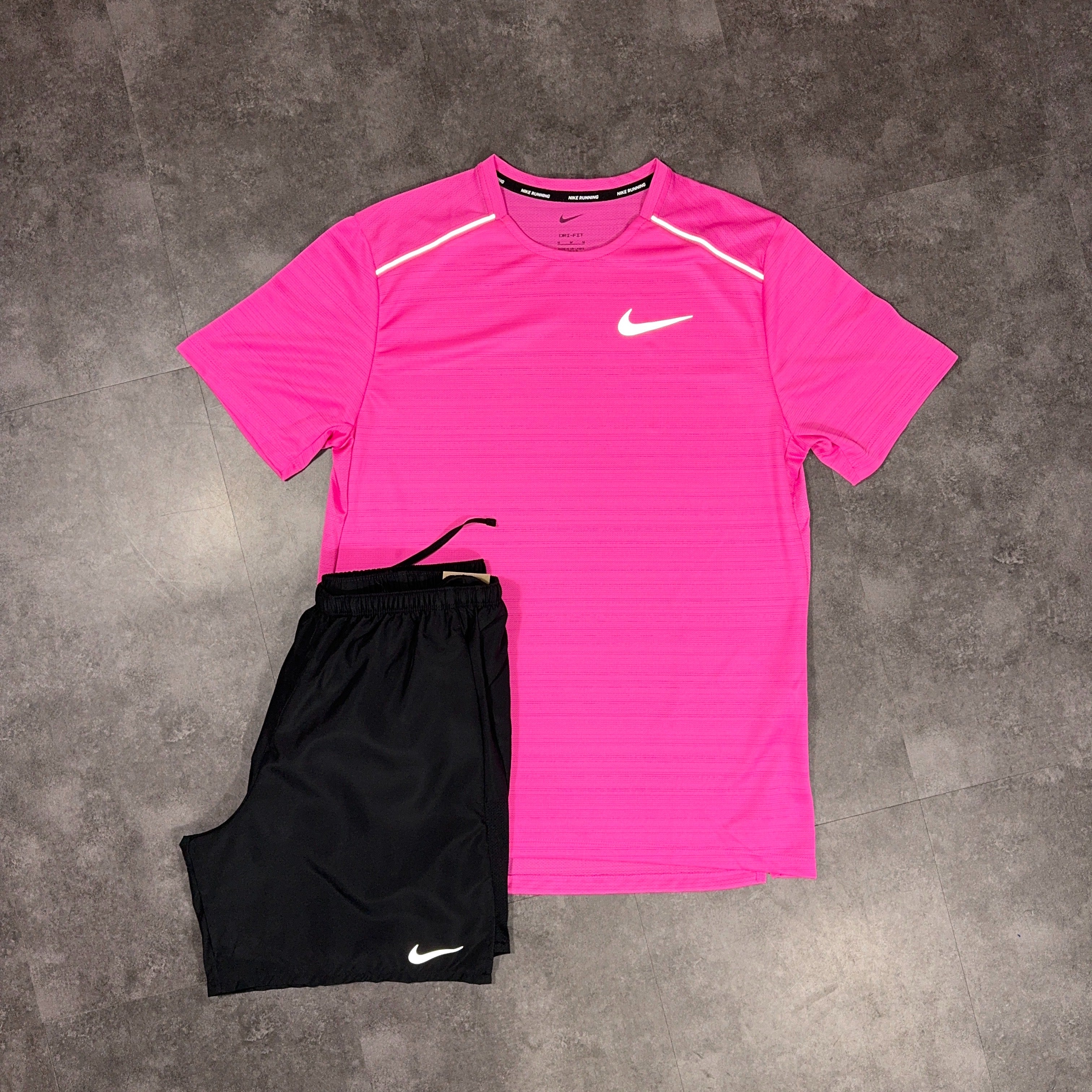 Nike Miler Set Hot Pink/Black