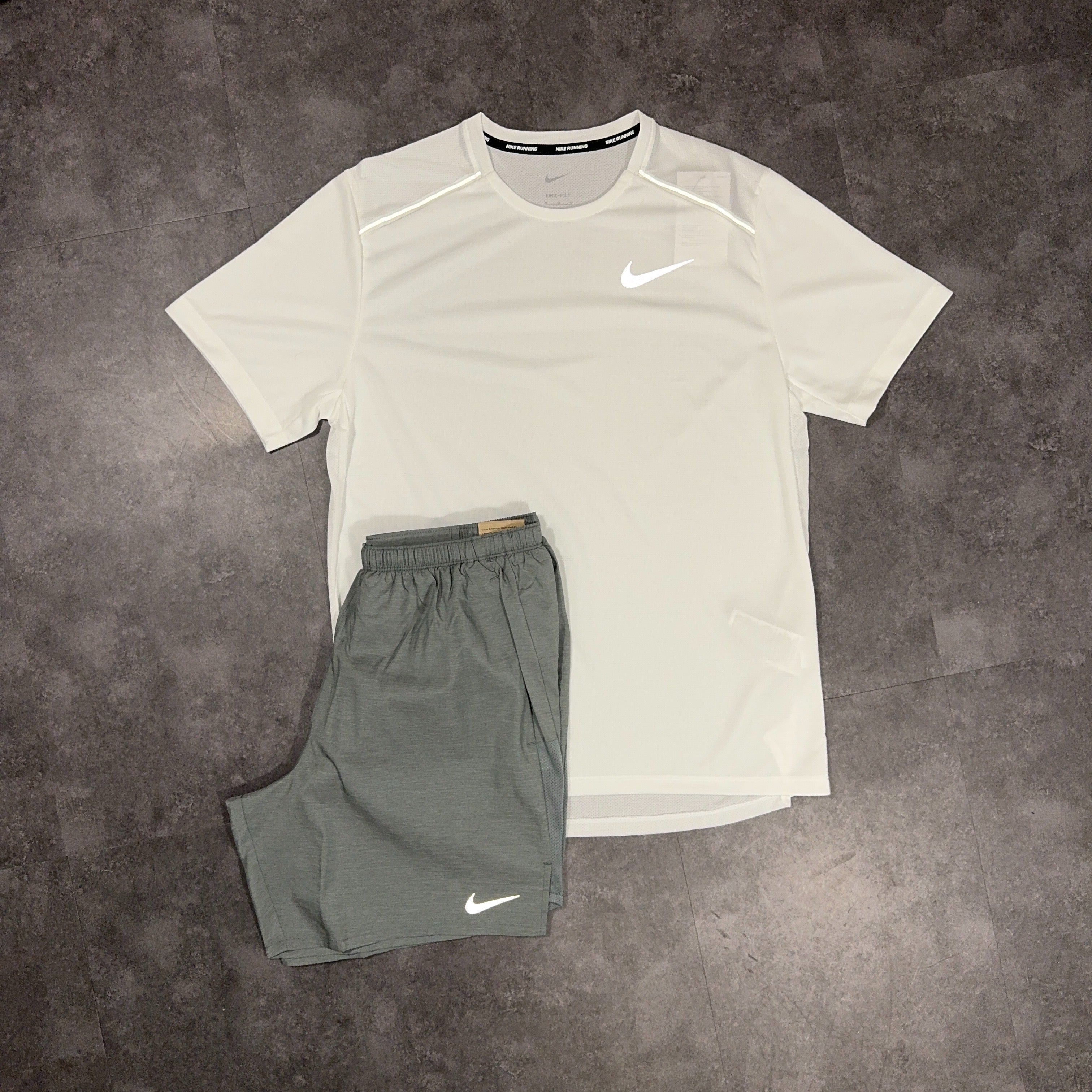 Nike Miler Set White/Grey