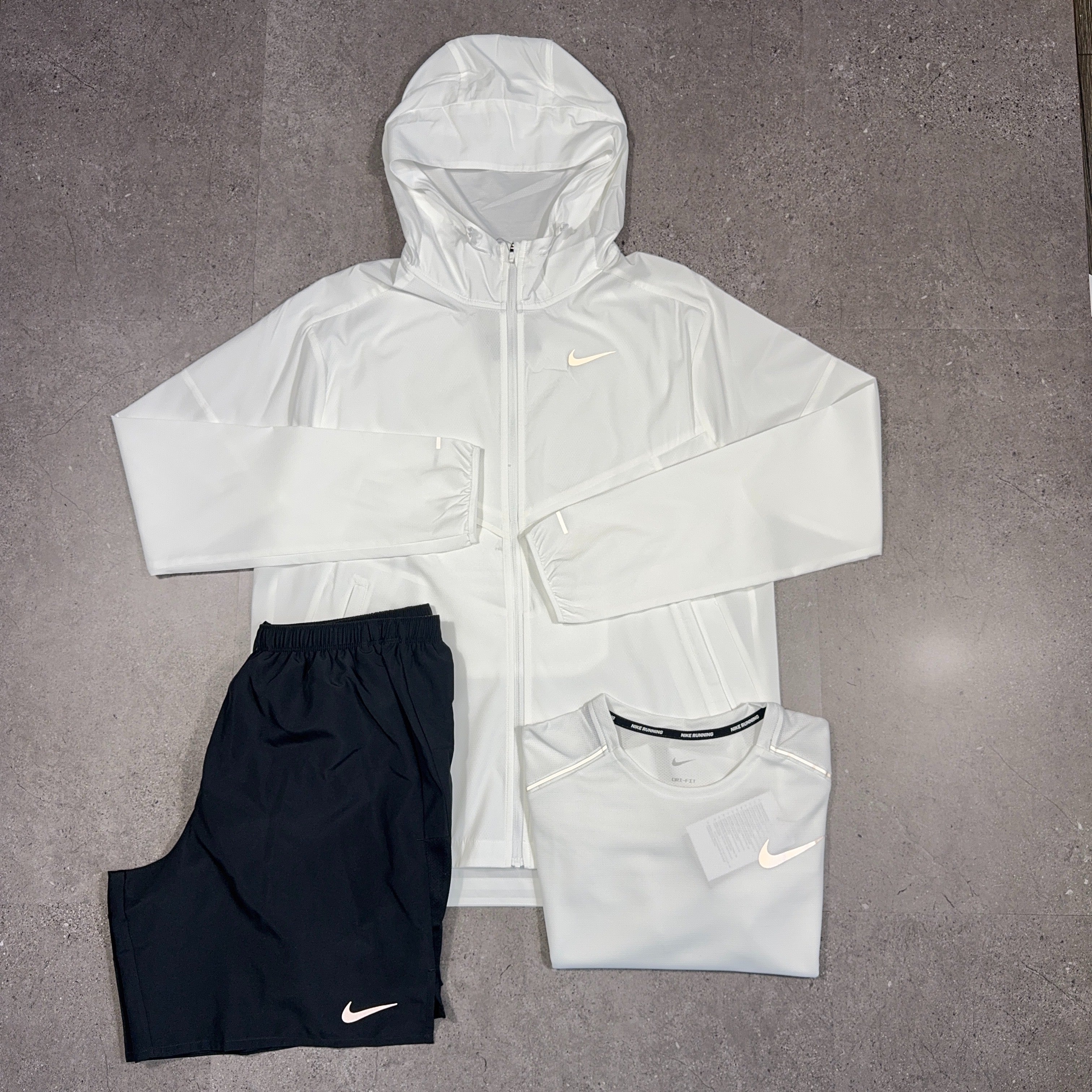 Nike Windrunner 3 Piece Set White/Black
