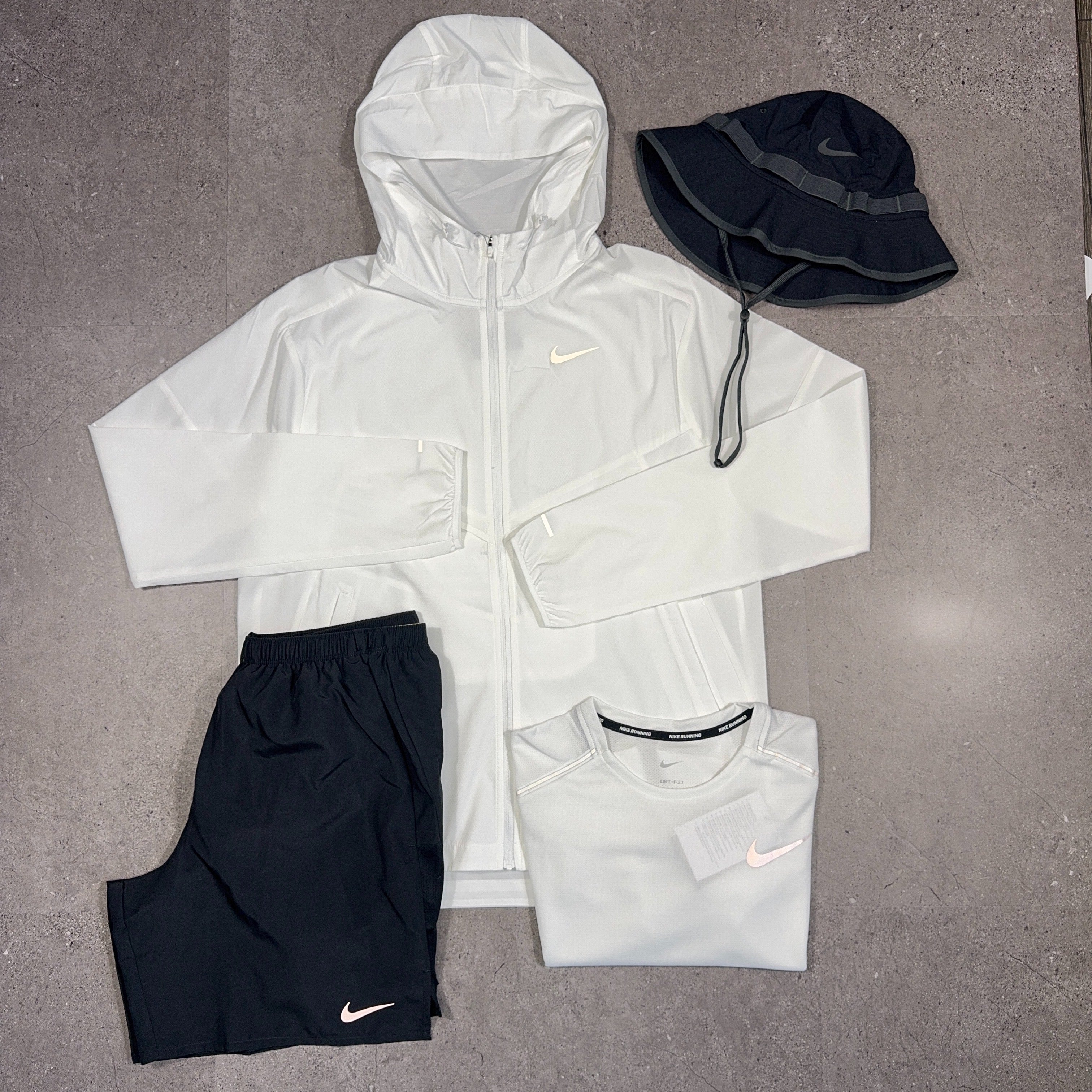 Nike Windrunner 3 Piece Set White/Black