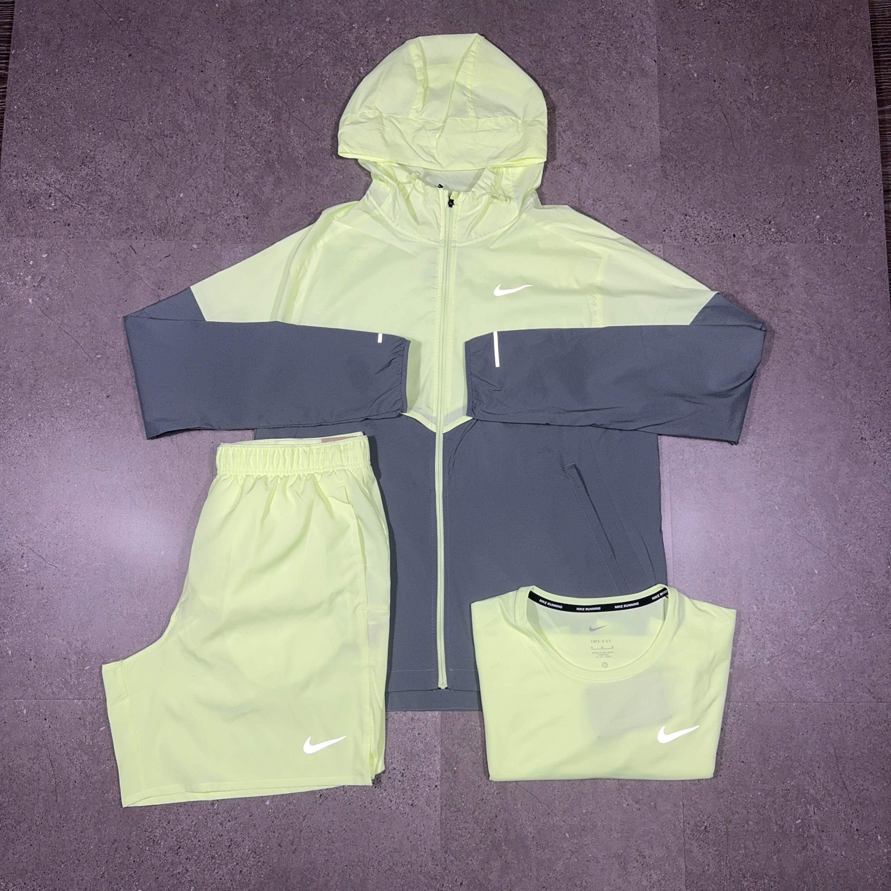 Nike Windrunner 3 Piece Barely Volt/Grey