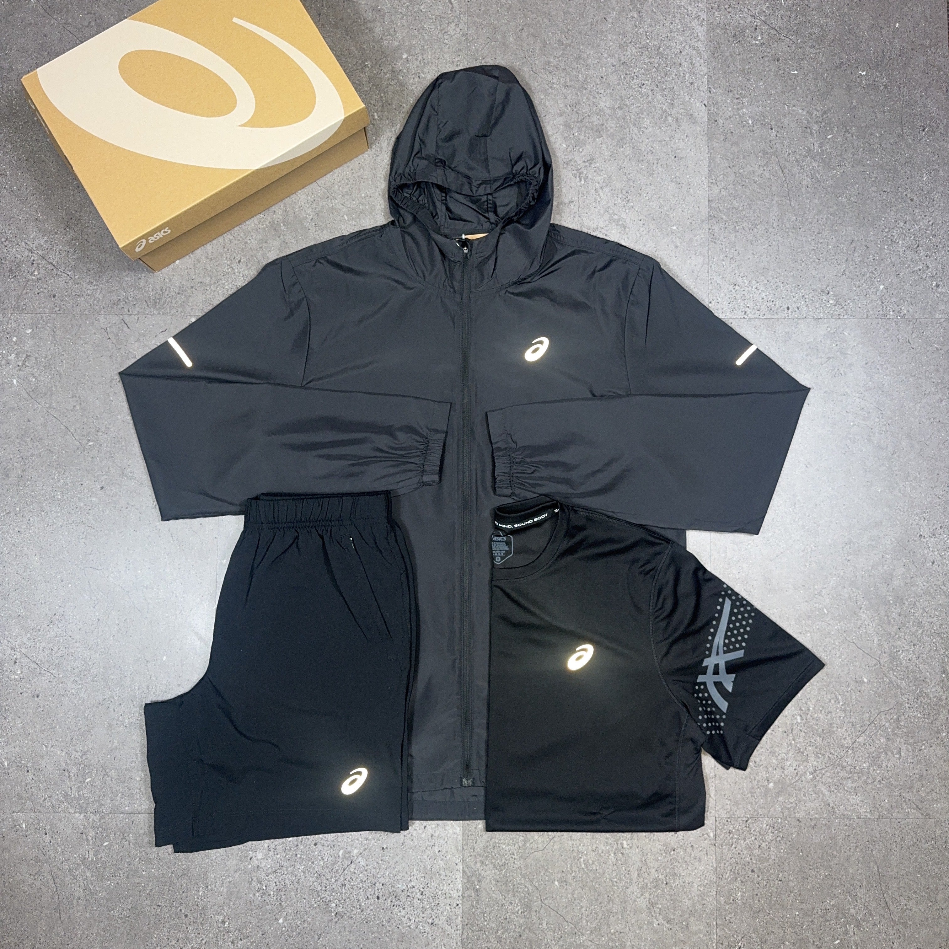 Asics Windrunner 3 Piece Set Black