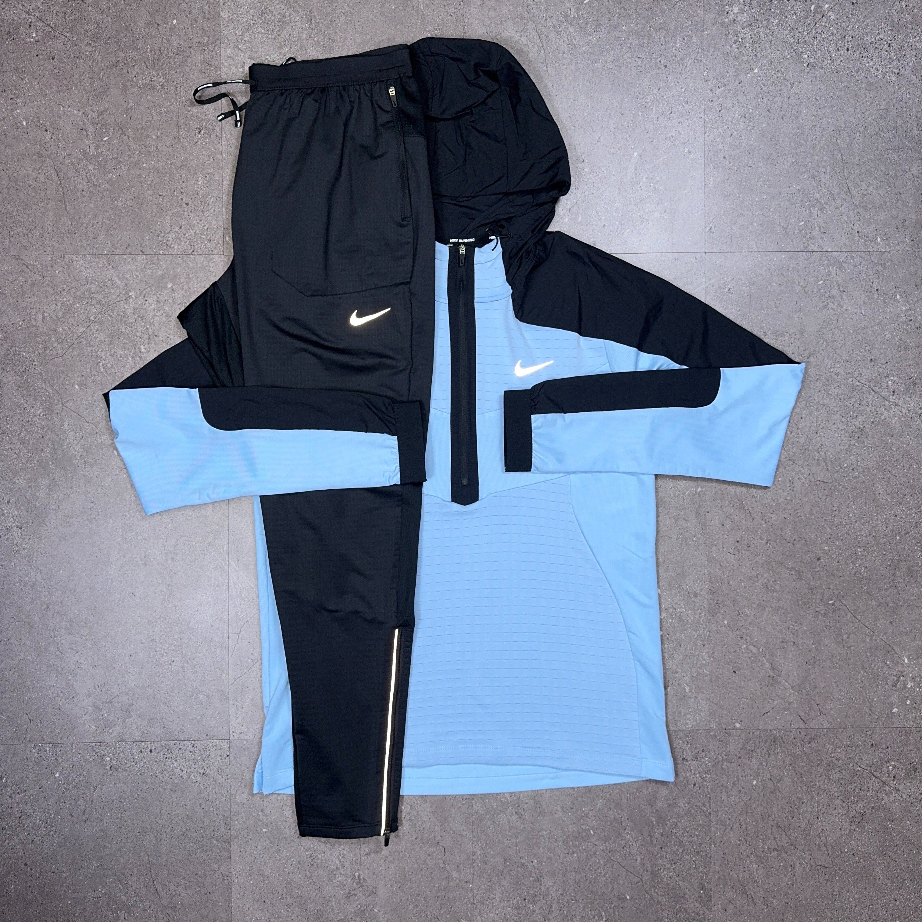 Nike Performance Half Zip Tracksuit Blue/Black