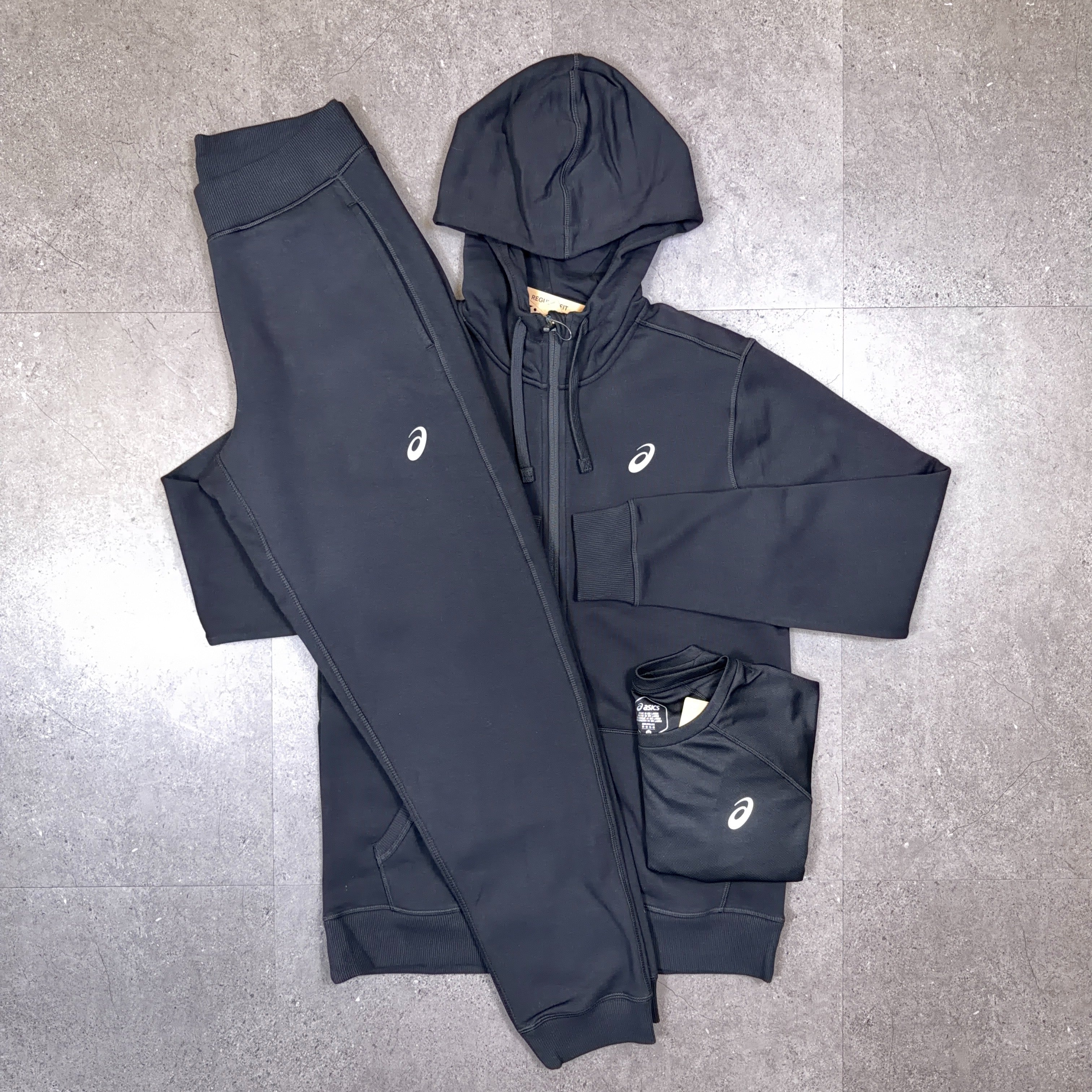 Asics Sport Tracksuit With T-Shirt Black