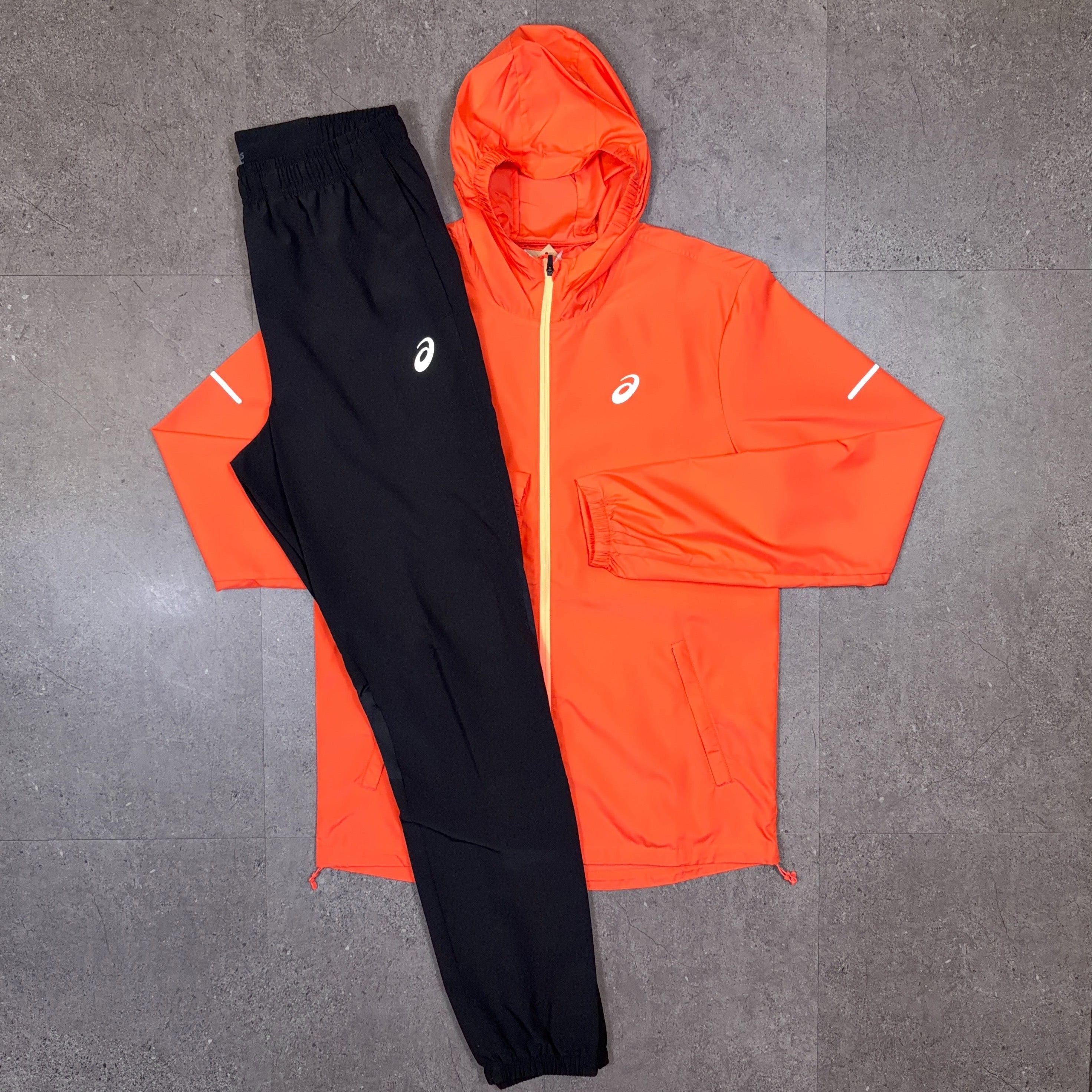 Asics Core Tracksuit Coral/Black