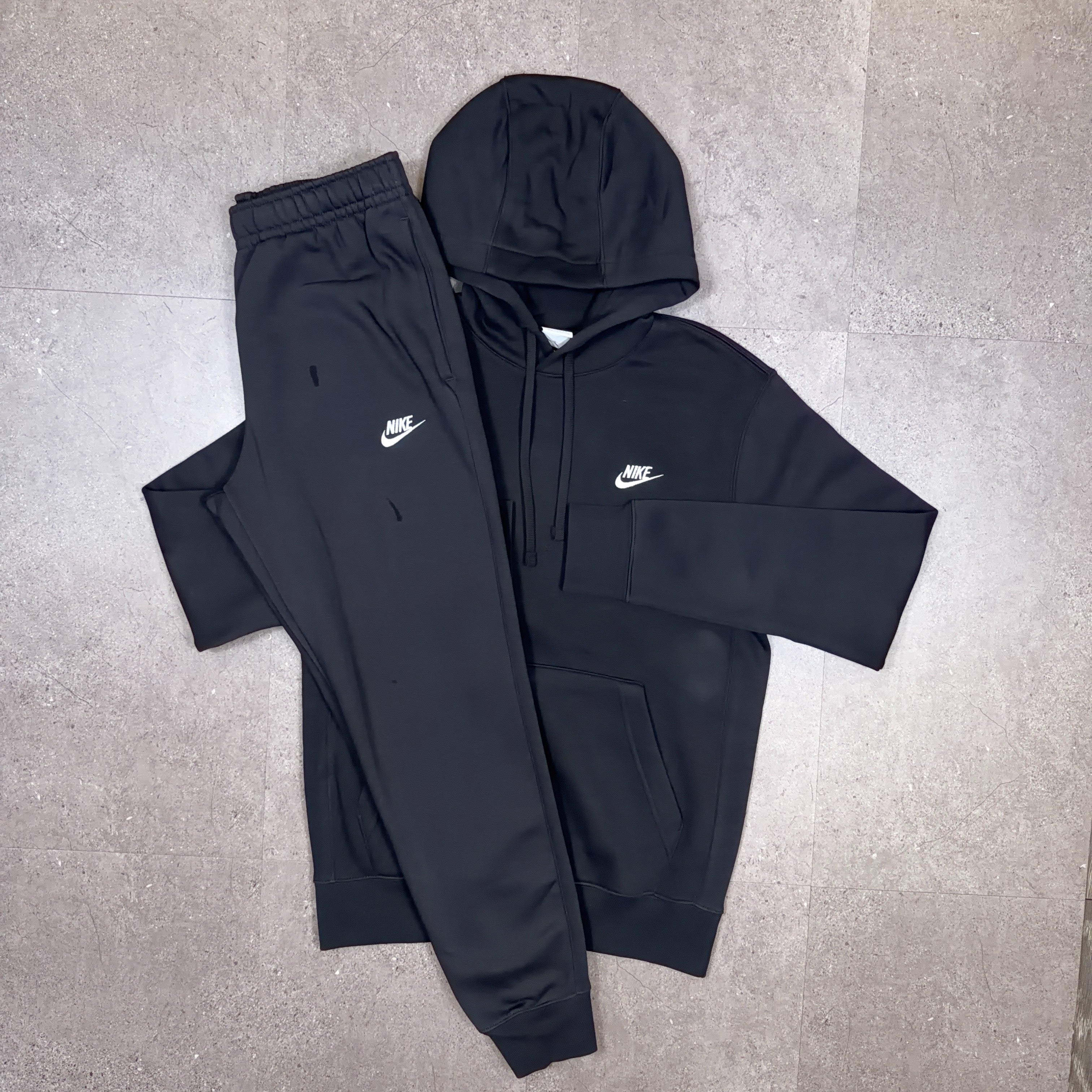 Nike Club Fleece Tracksuit Set Black
