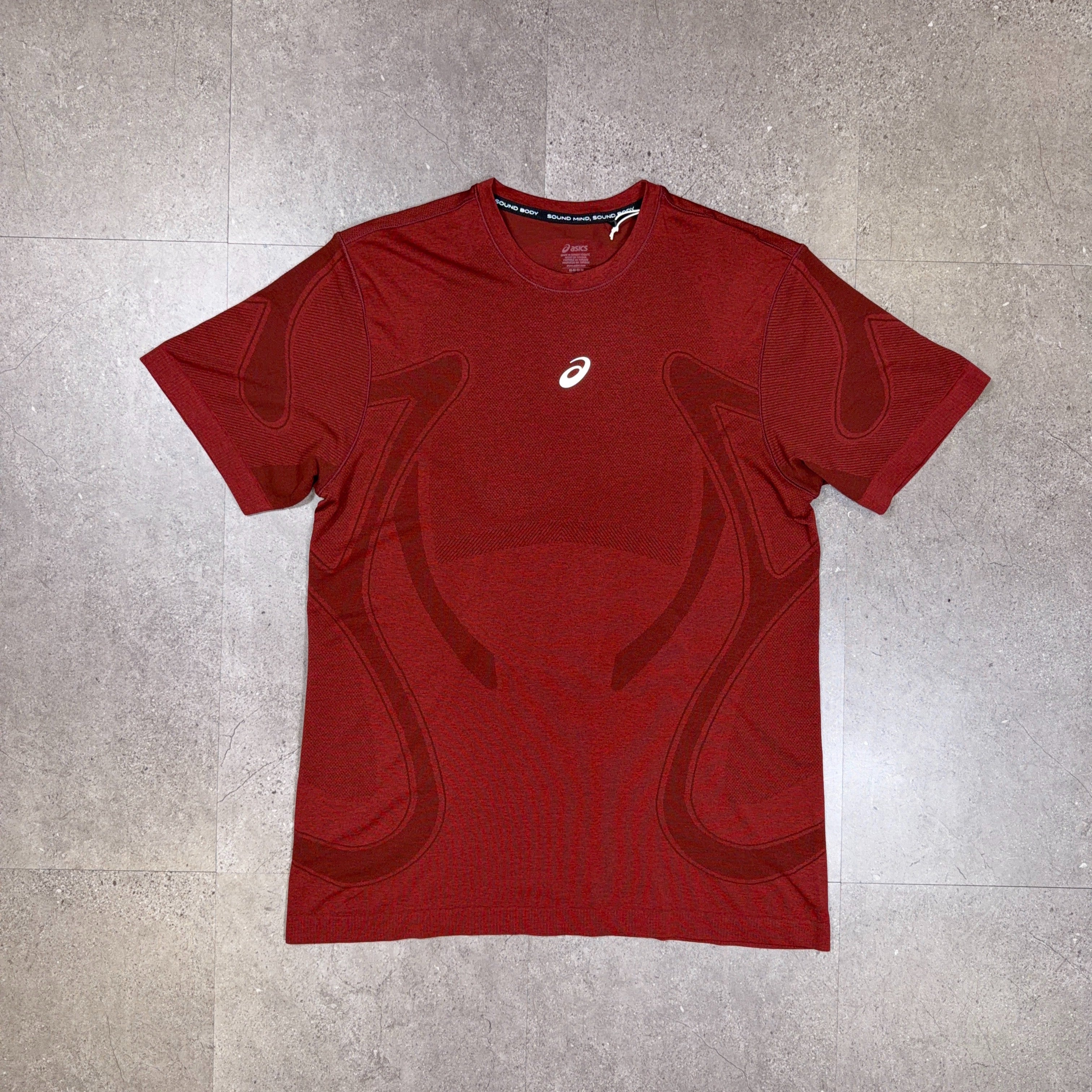 Asics Seamless T-Shirt Dark Red