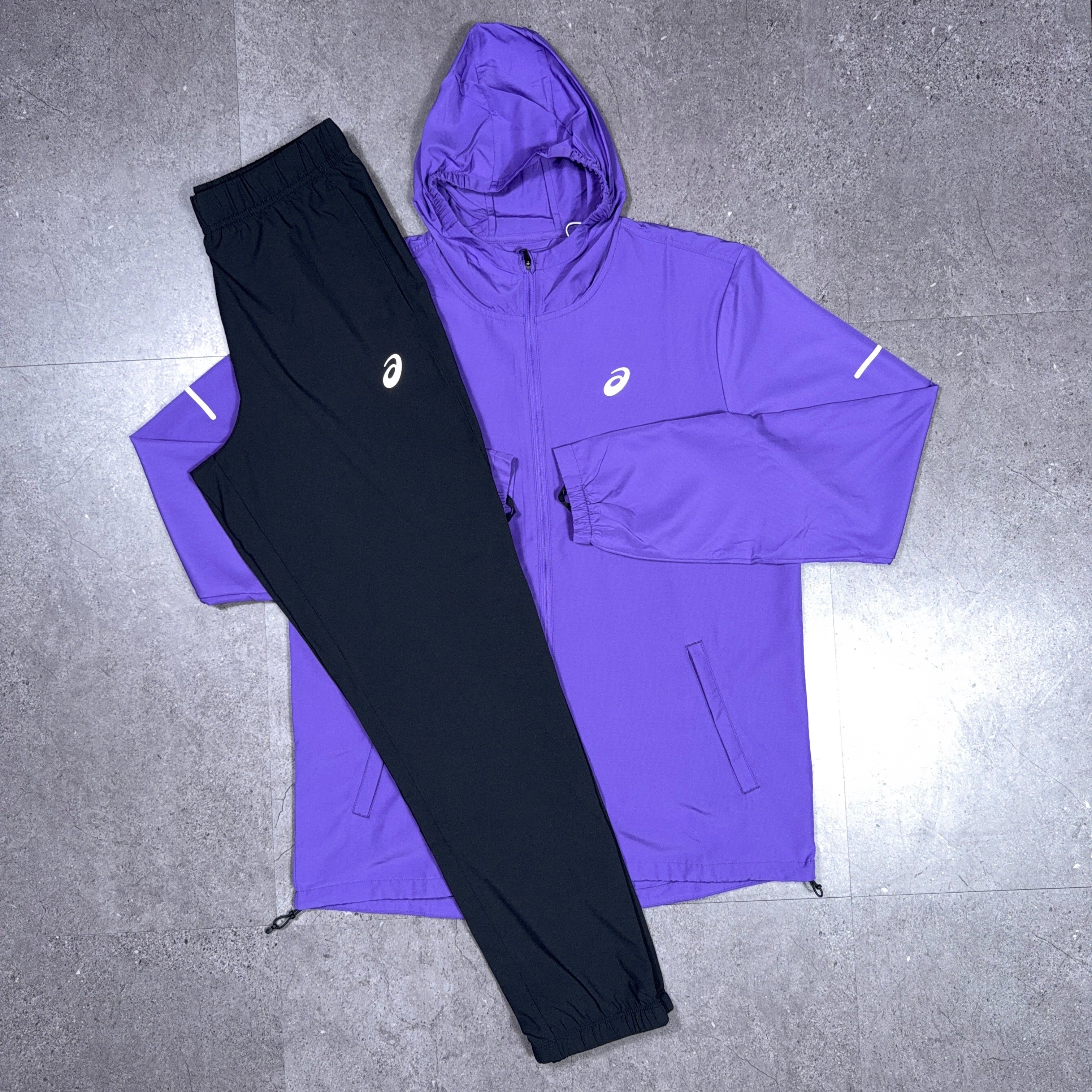 Asics Sport Run Tracksuit Set Edo Purple/Black