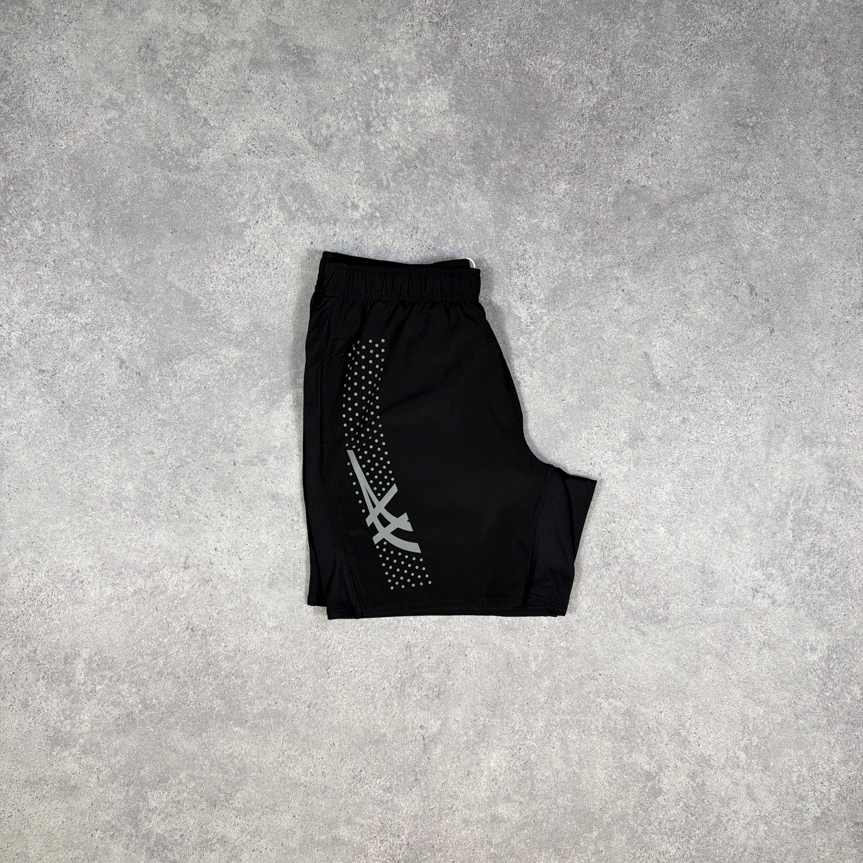 ASICS Icon T-Shirt/Shorts Set Black/Grey