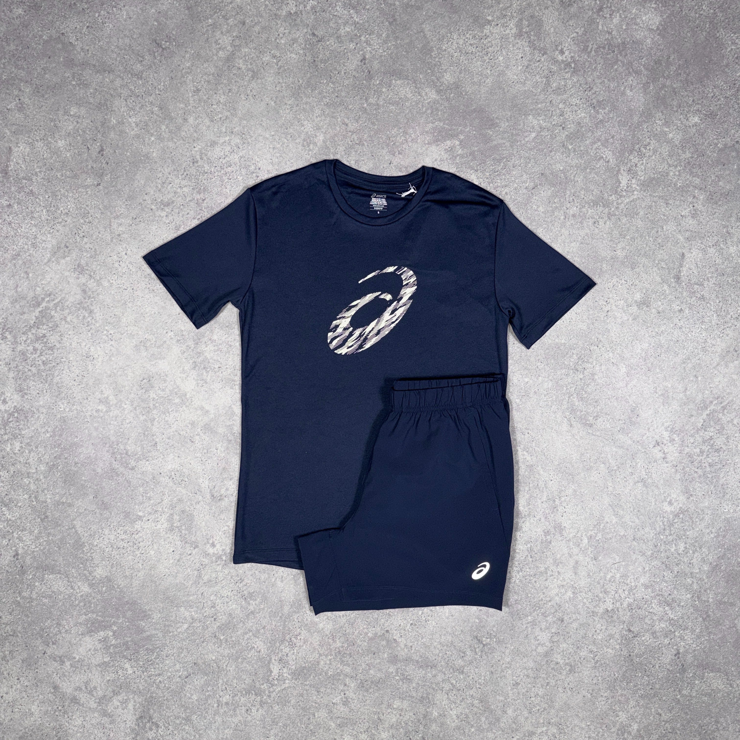 Asics GPX T-Shirt/Shorts Set Midnight/Cream