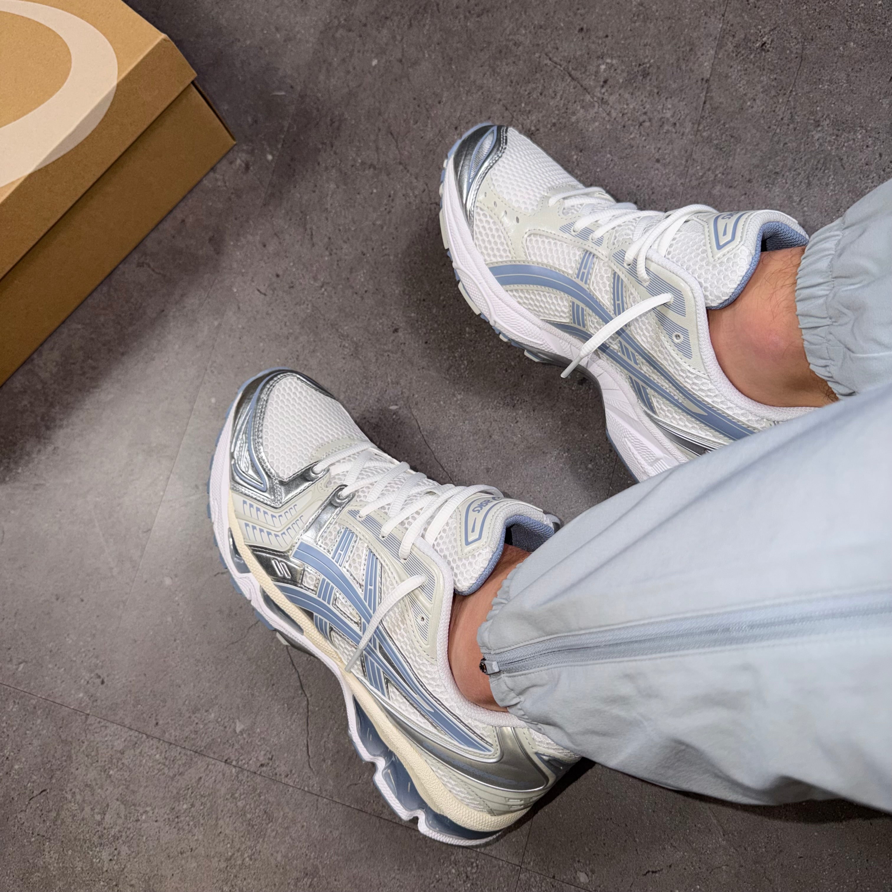 Asics Gel Kayano 14 White/Light Navy