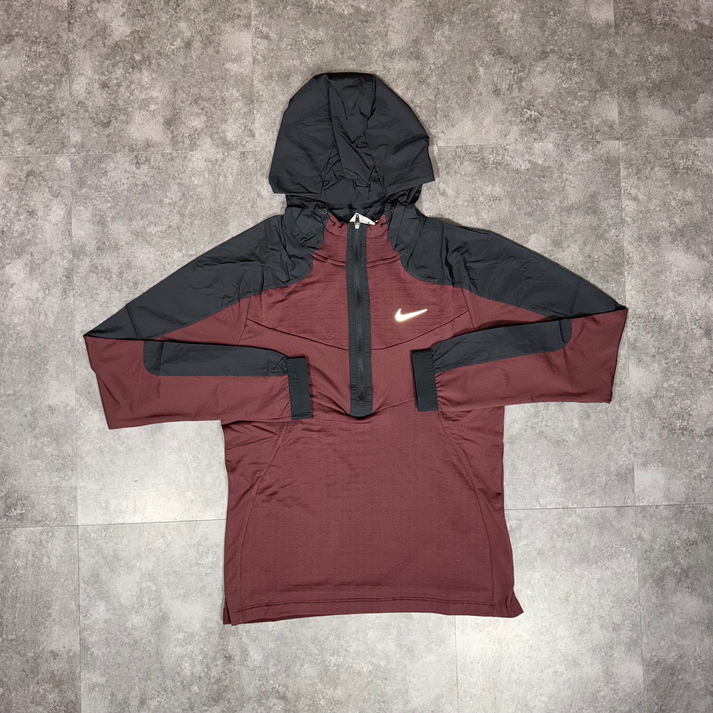 Nike Thermal Half Zip Maroon
