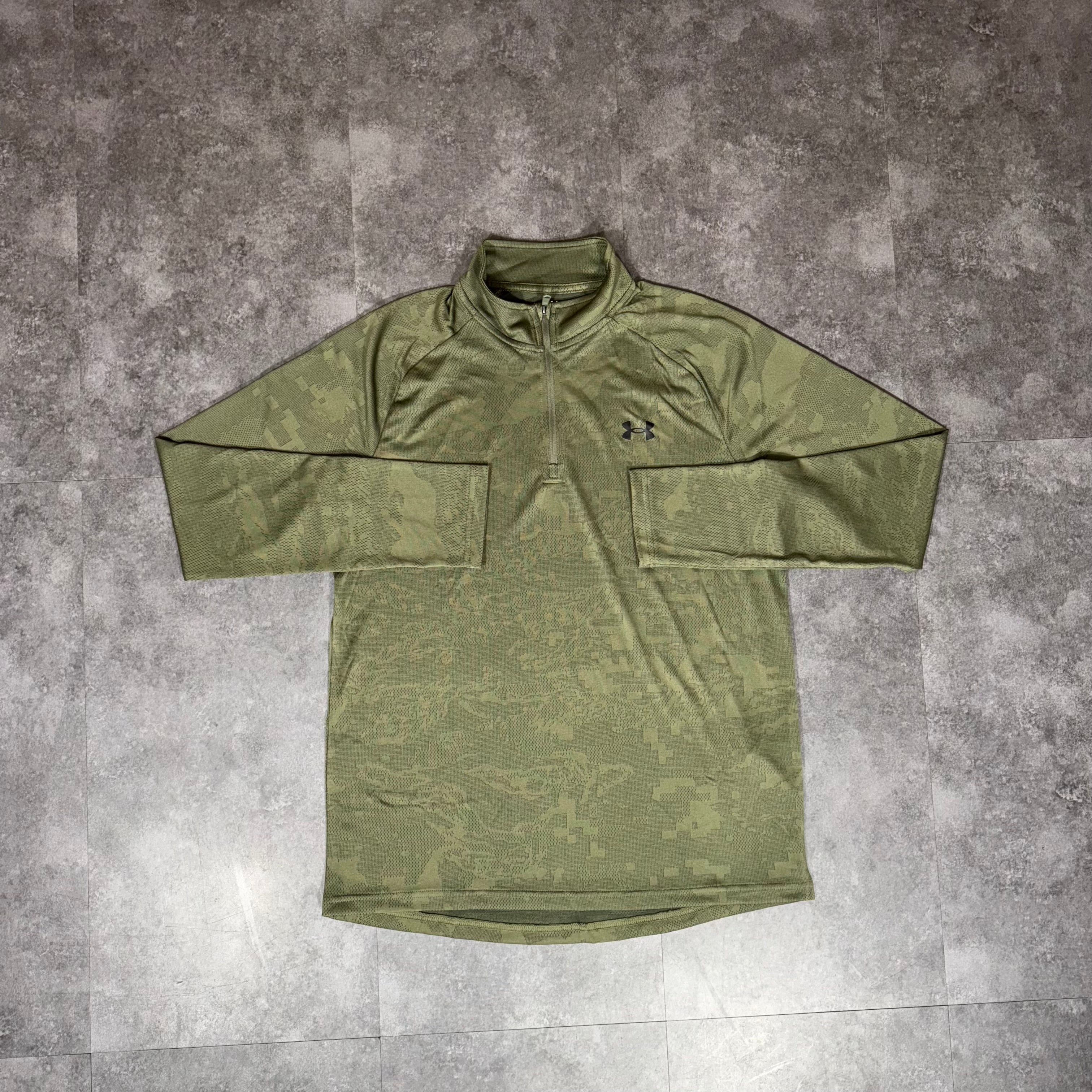 Under Armour Camo Half Zip Khaki