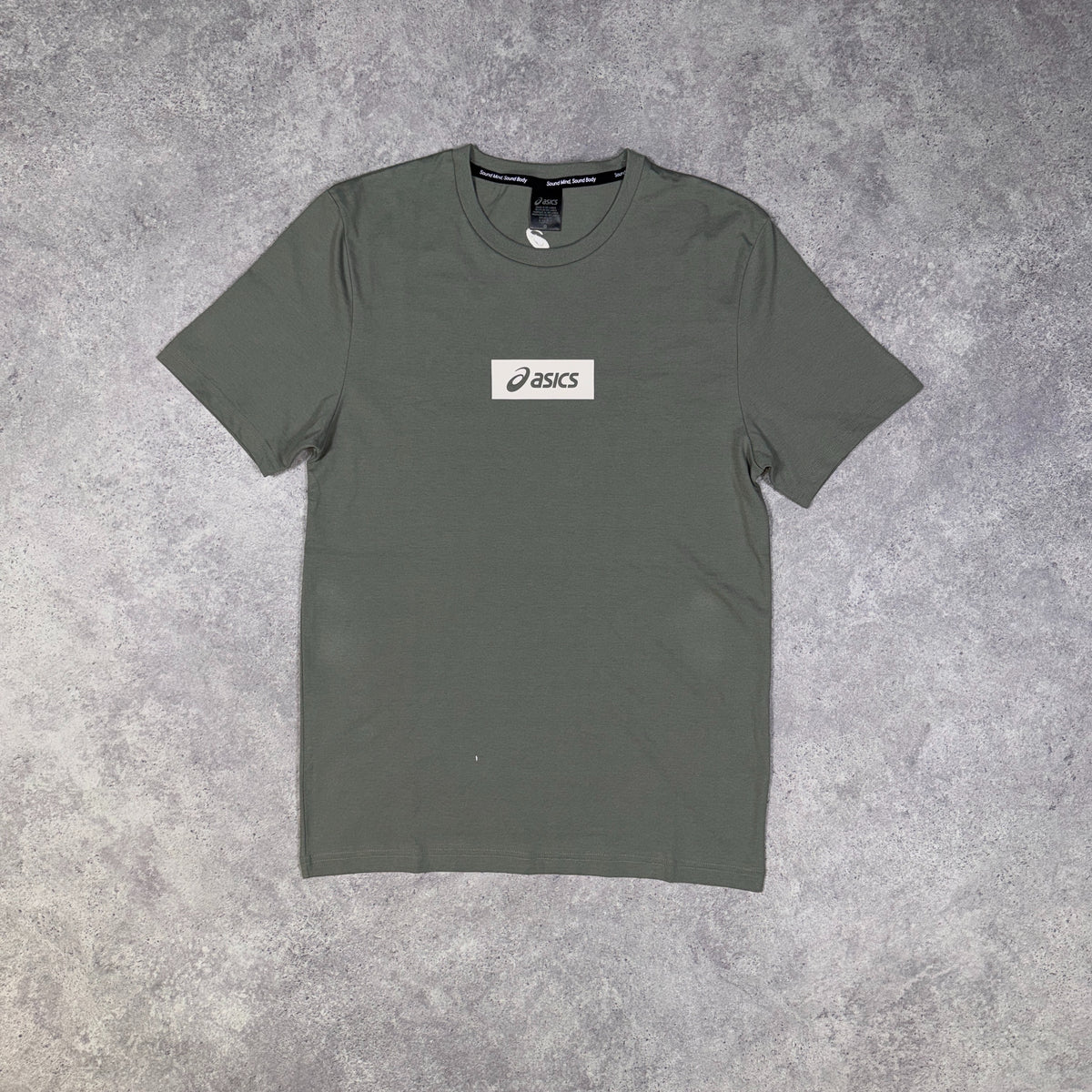 Asics Chest Logo Tee Lichen Green