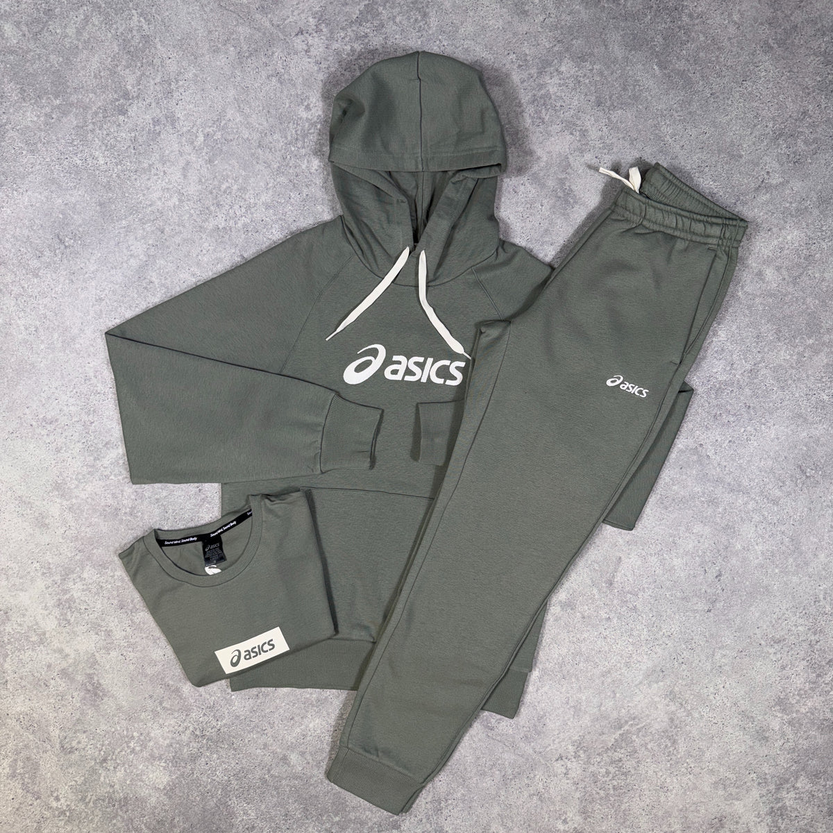 Asics Logo 3 Piece Set Lichen Green