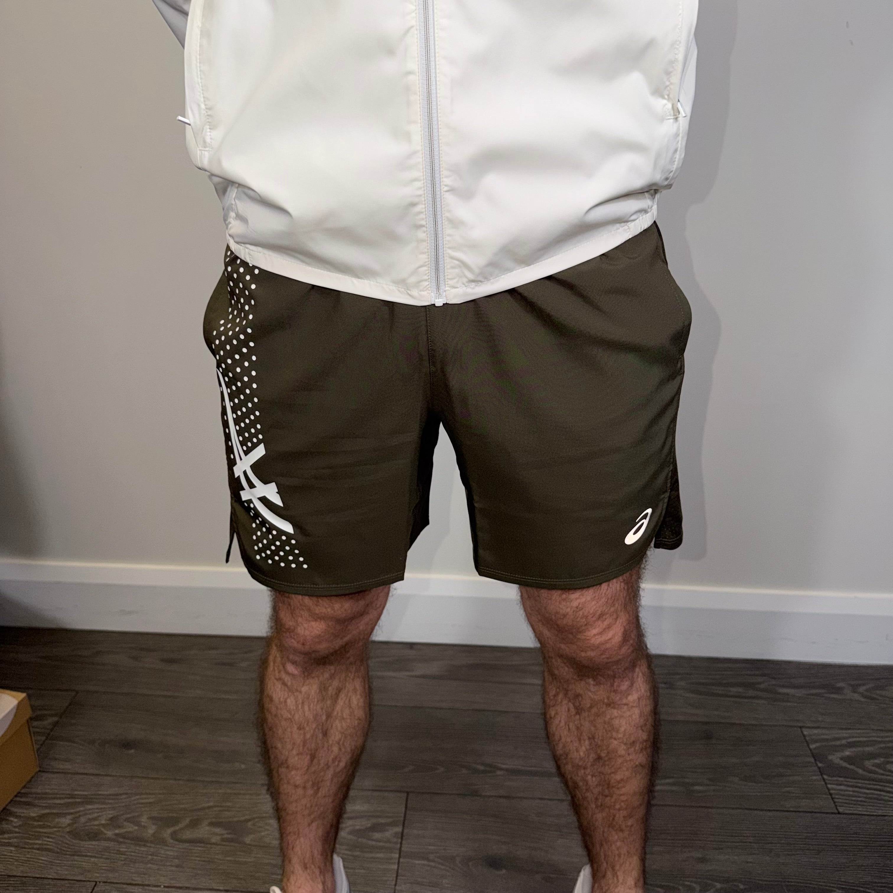 Asics Icon/Seamless 3 Piece Windrunner/Shorts Set Cream/Brownstone