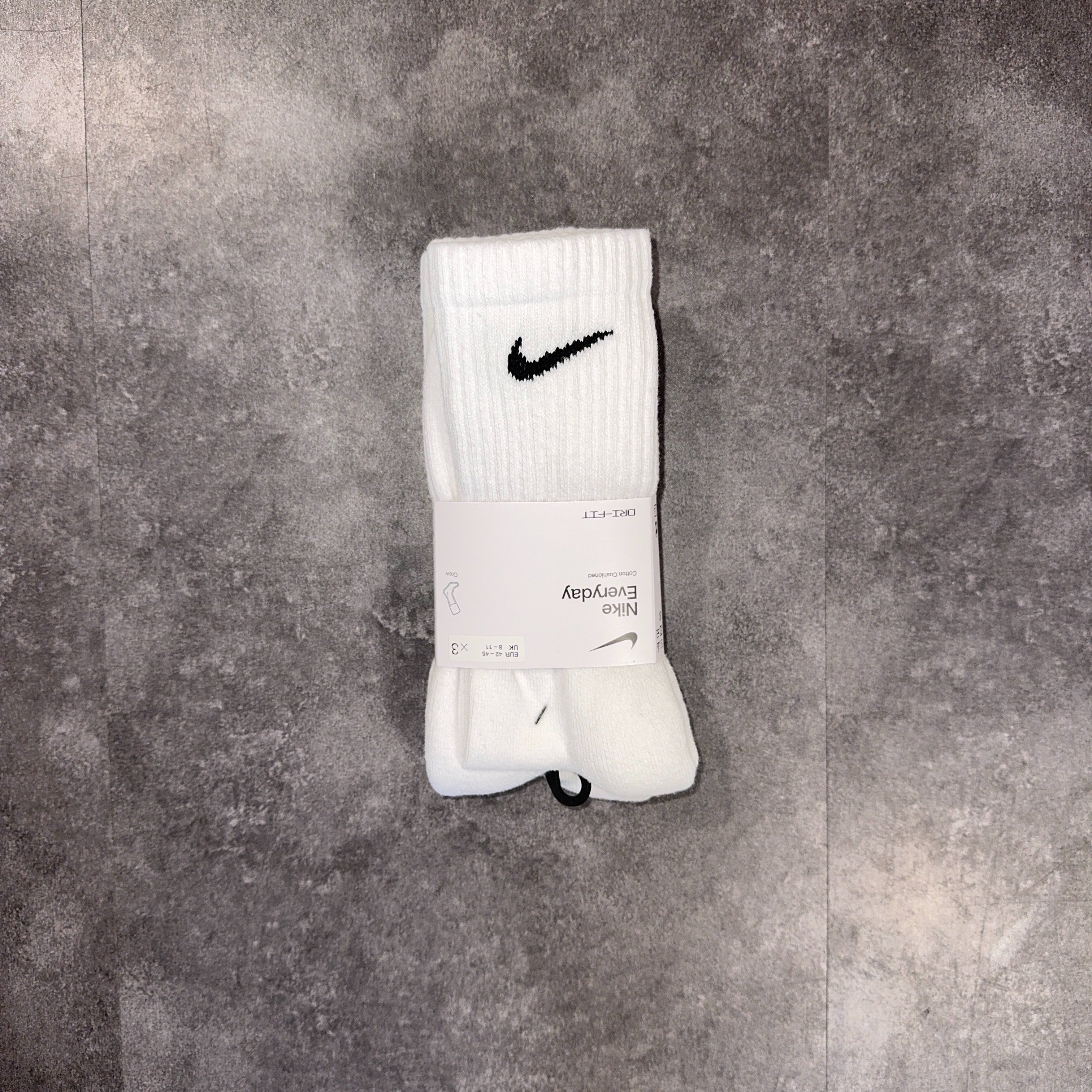Nike Crew Socks White 3 Pack