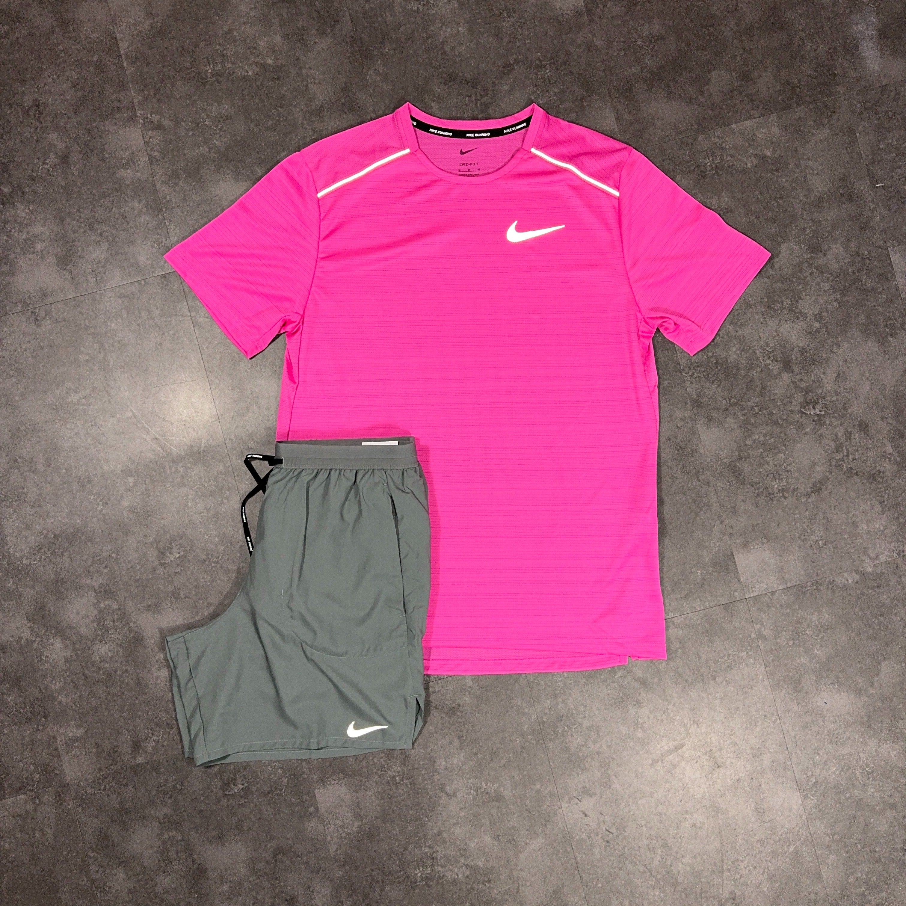 Nike Miler Set Hot Pink/Grey Flex