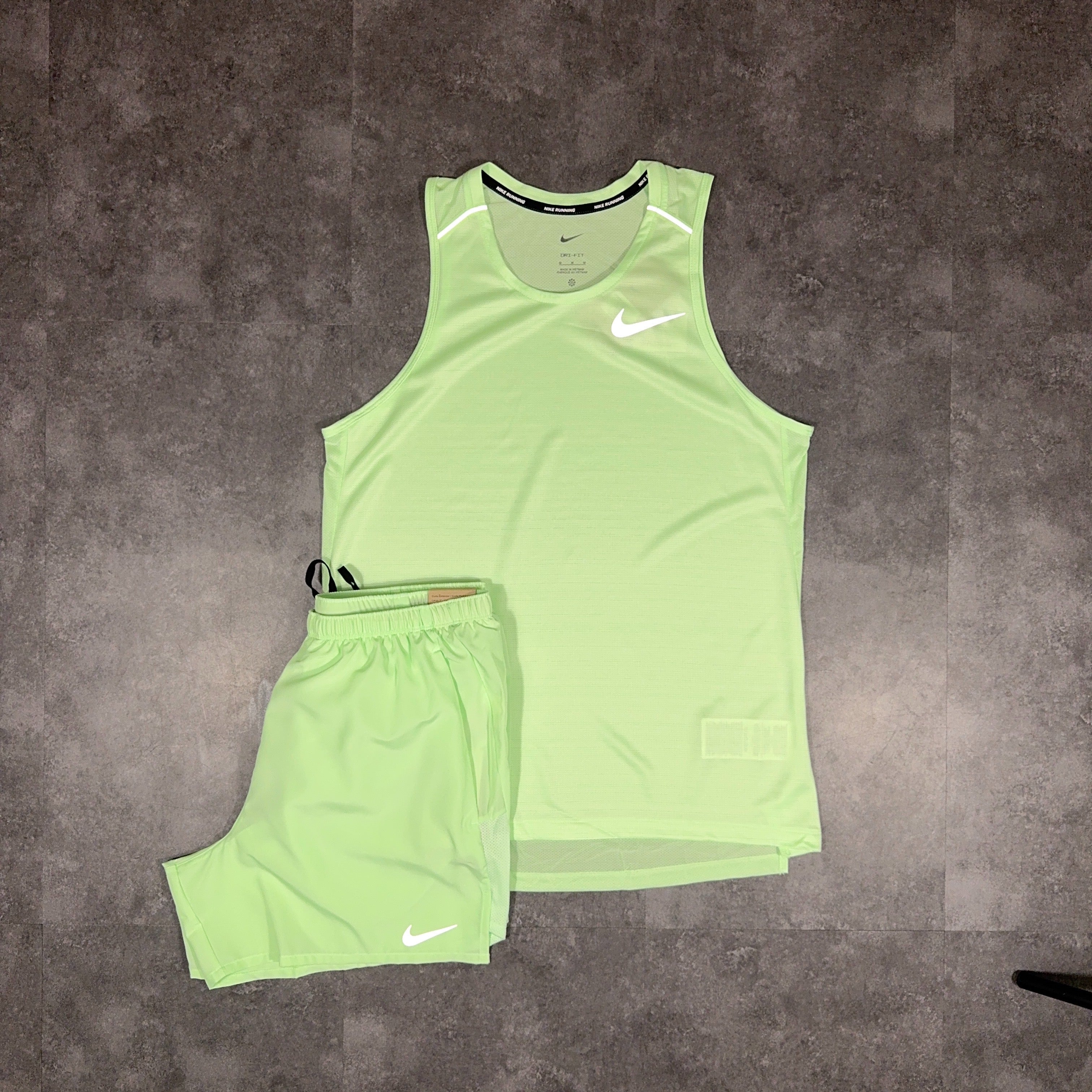 Nike Miler Vest Set Vapour Green