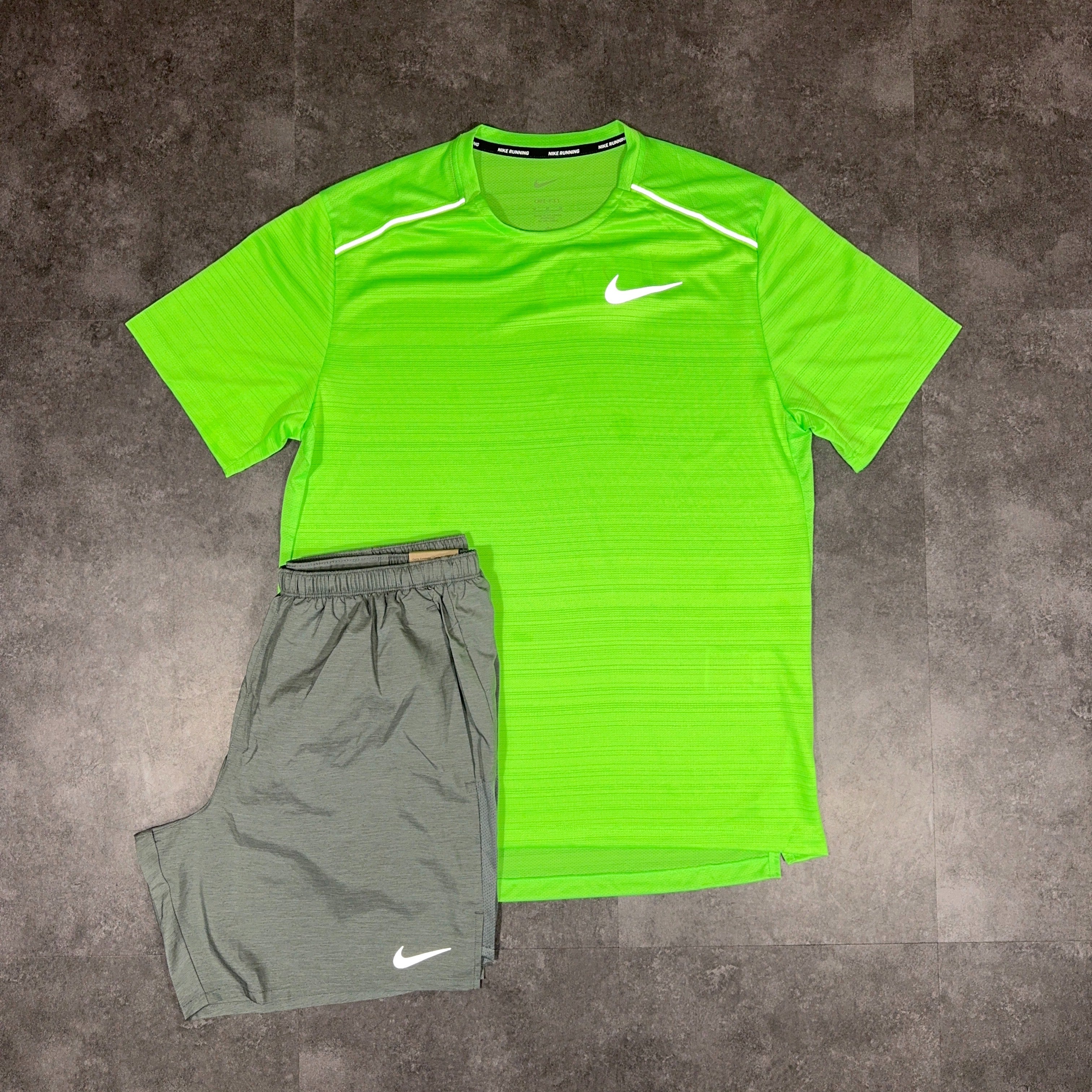 Nike Miler Set Lime Green/Grey