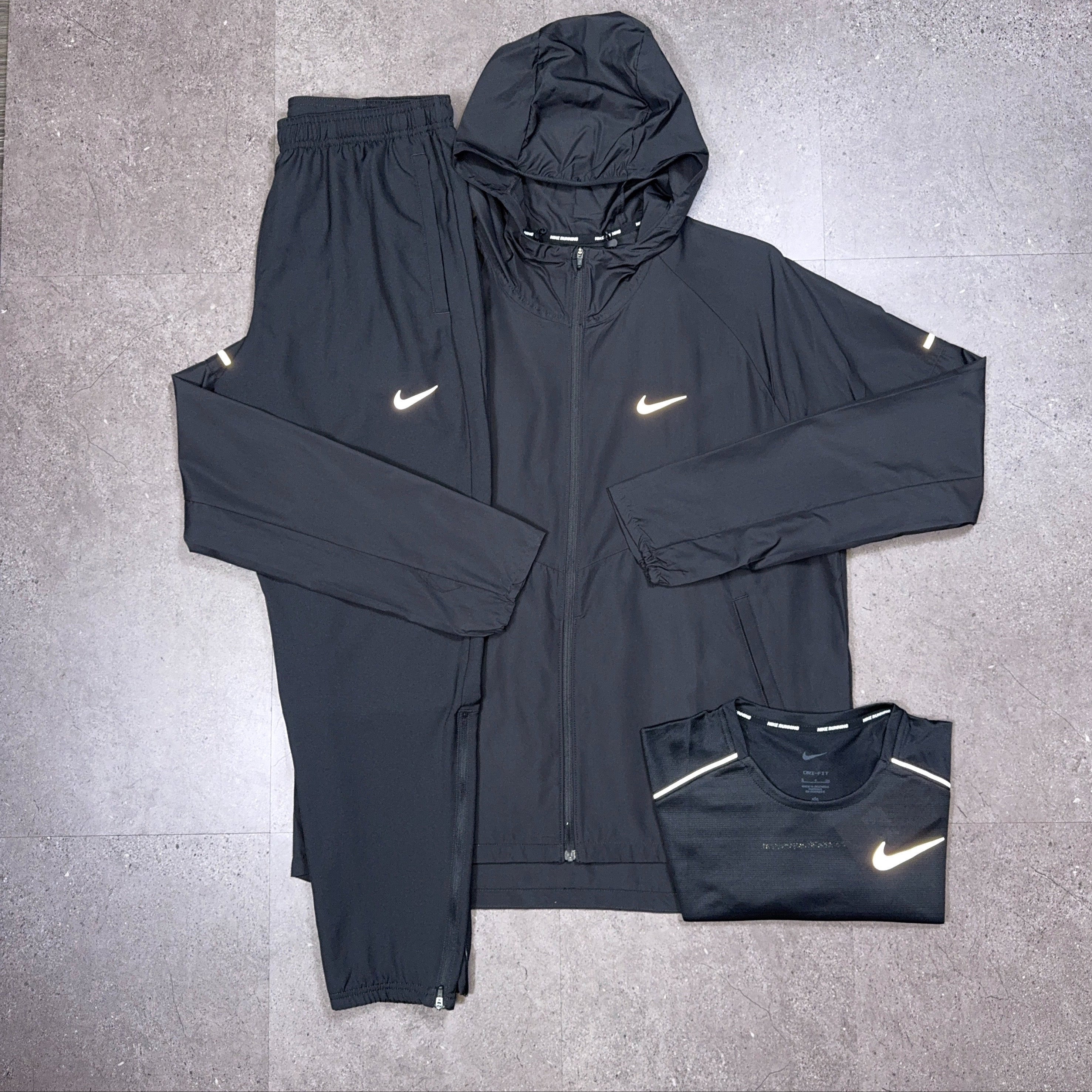 Nike Repel 3 piece Tracksuit Black