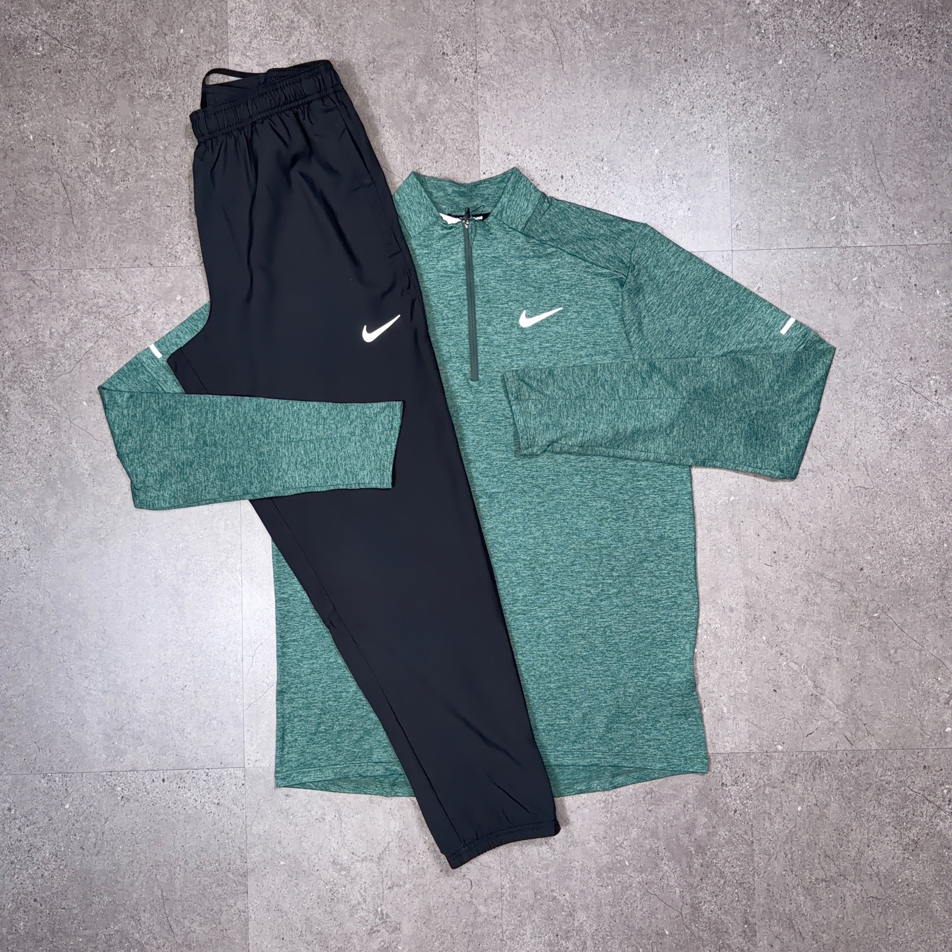 Nike Element Half Zip Set Vintage Green/Black