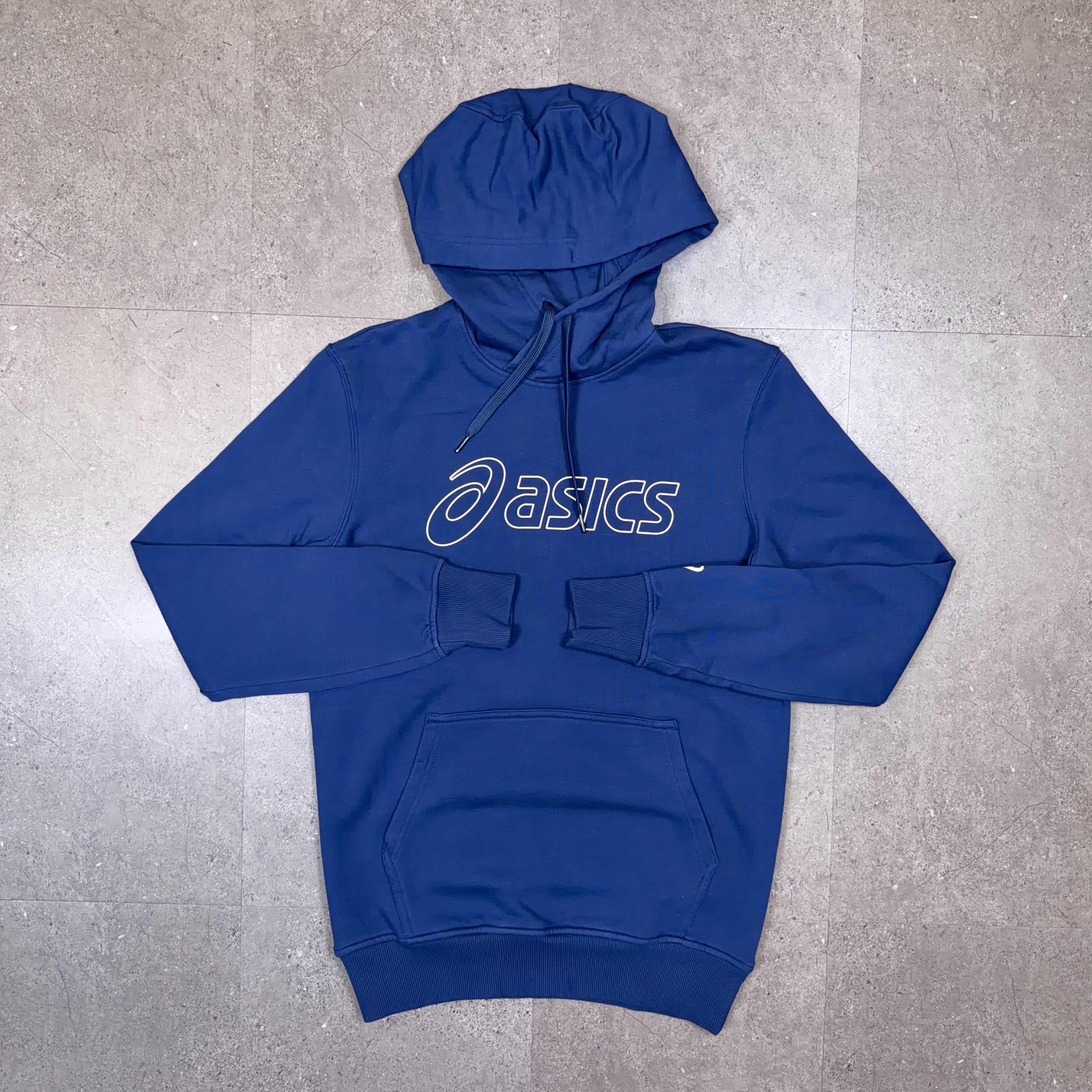 Asics Logo Hoody Blue