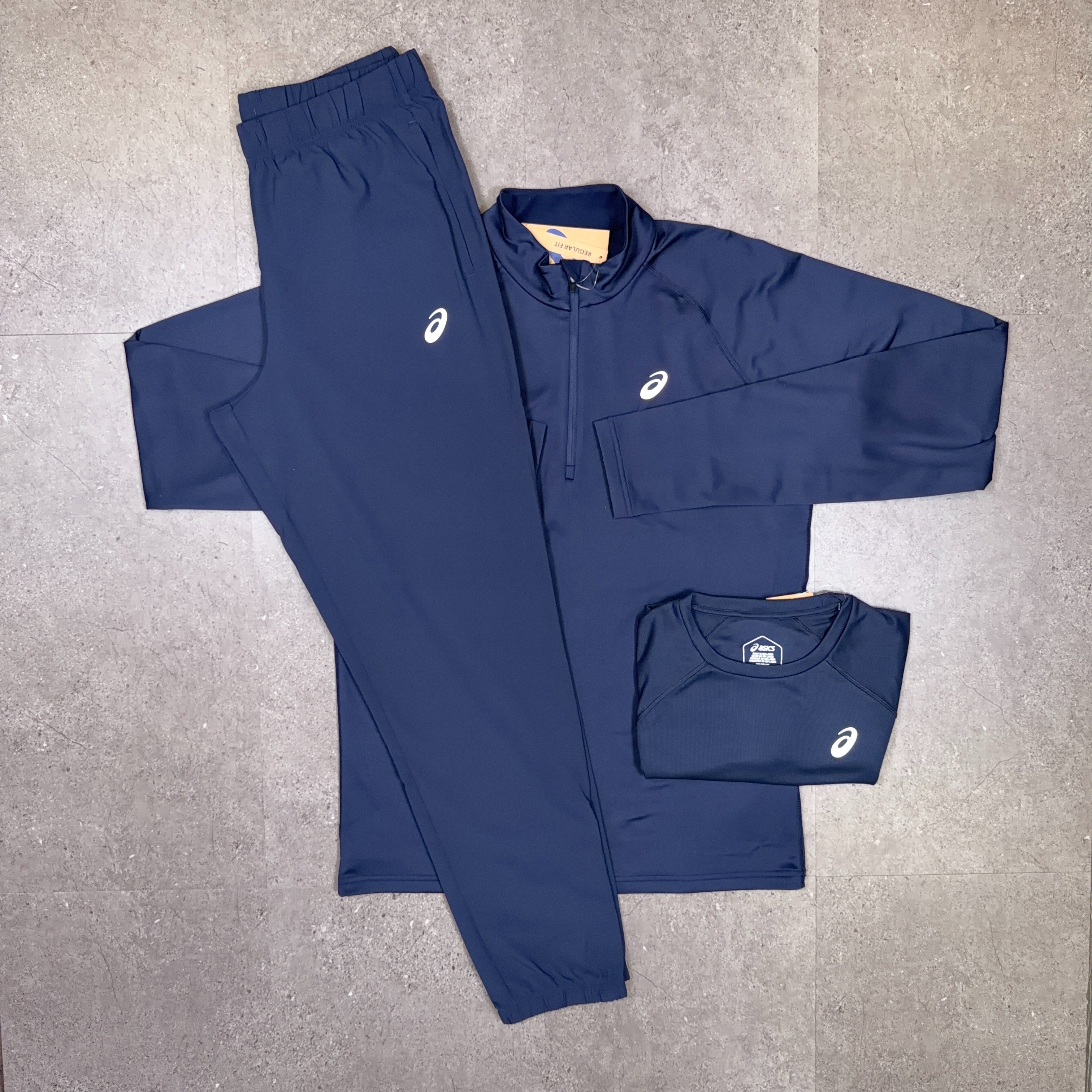 Asics Thermal 3 Piece tracksuit Set Midnight