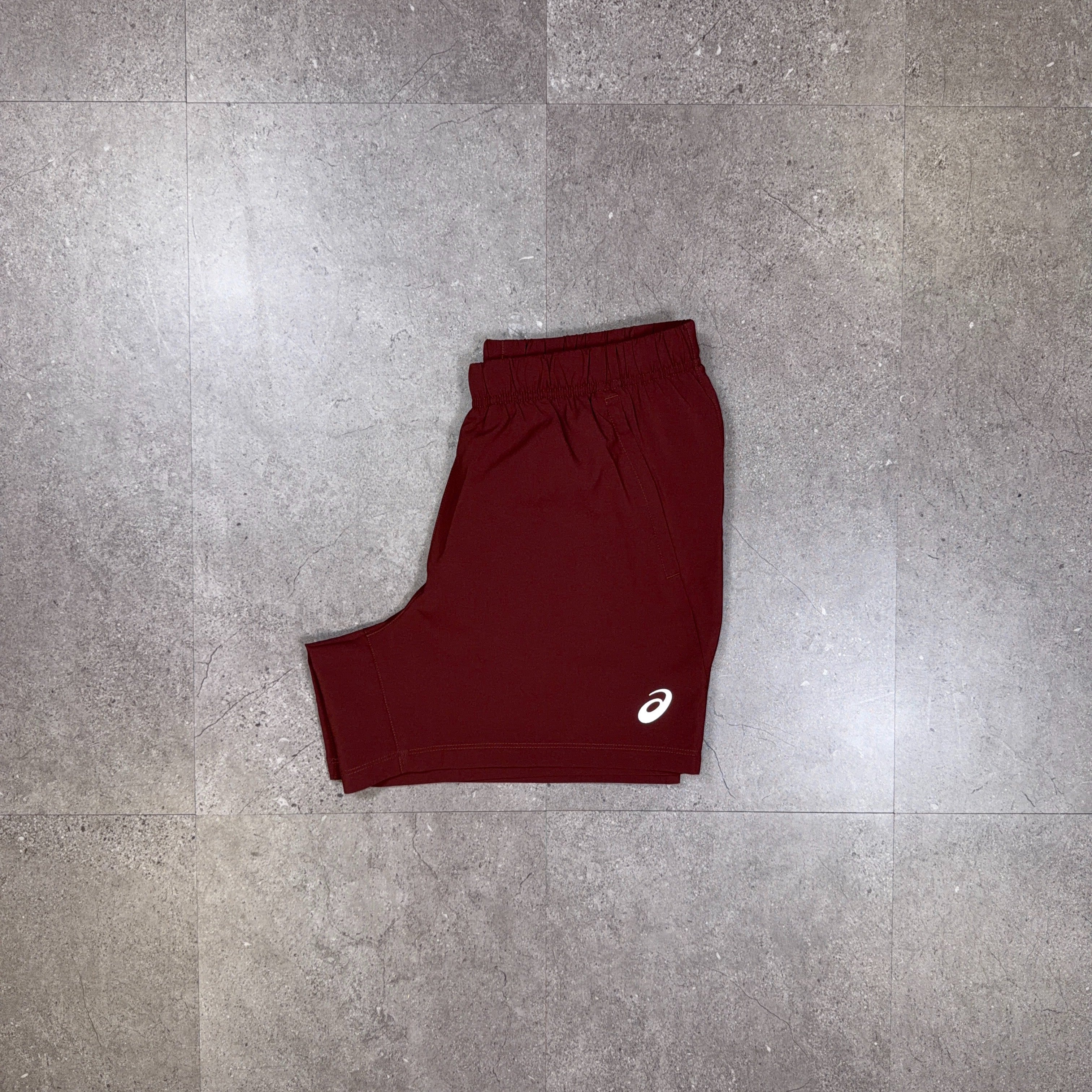 Asics Sport Run Shorts Dark Red