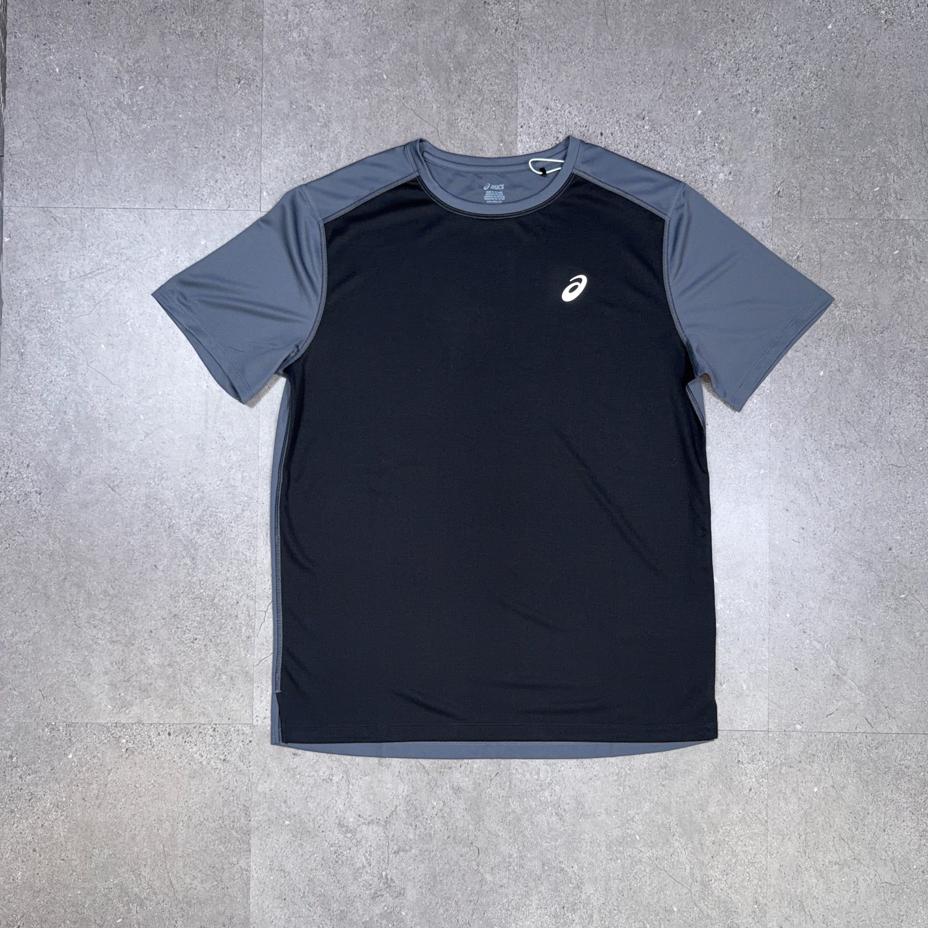 Asics Core Two Tone 3 Piece Windrunner/Shorts Set Black/Grey