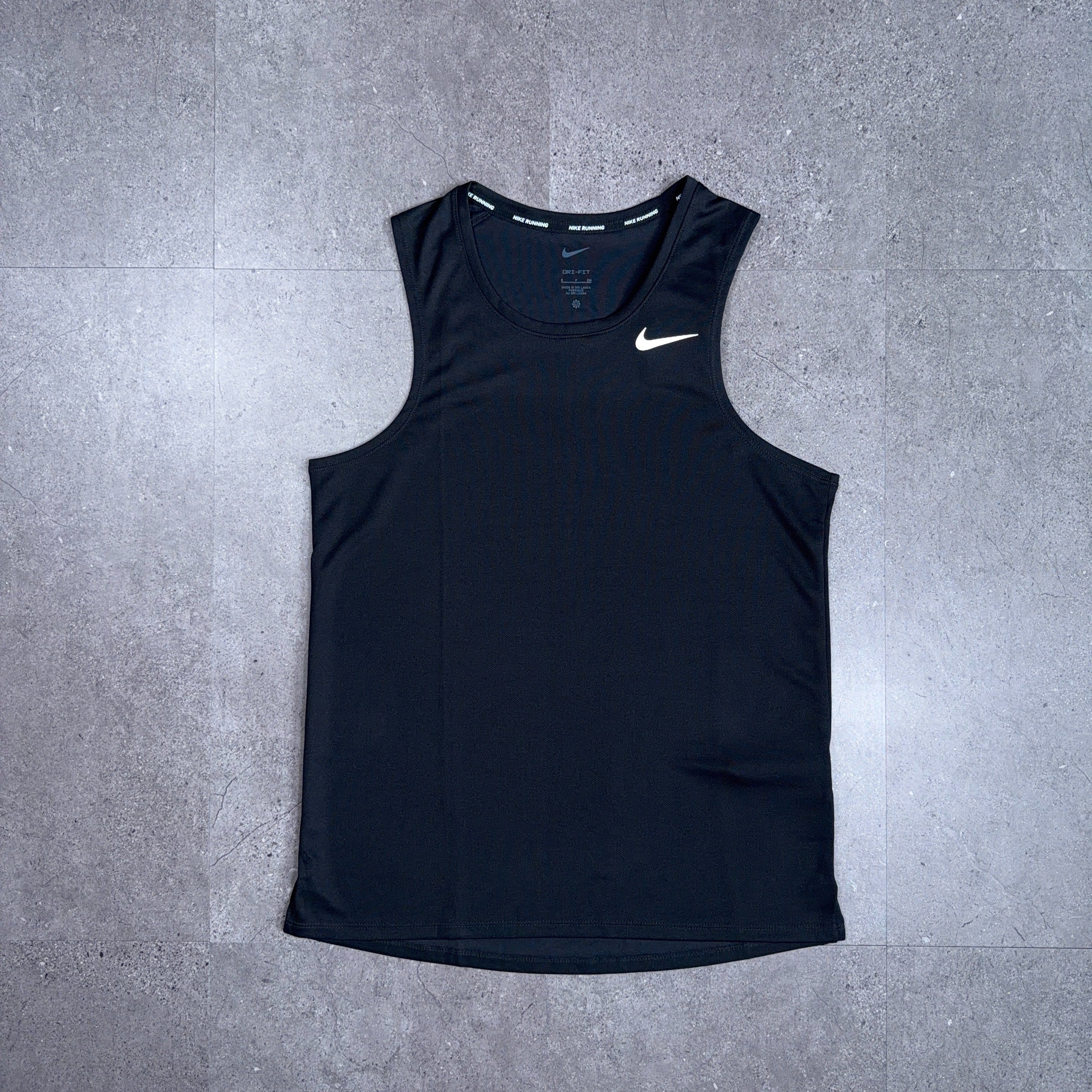 Nike Miler Vest T-Shirt Black