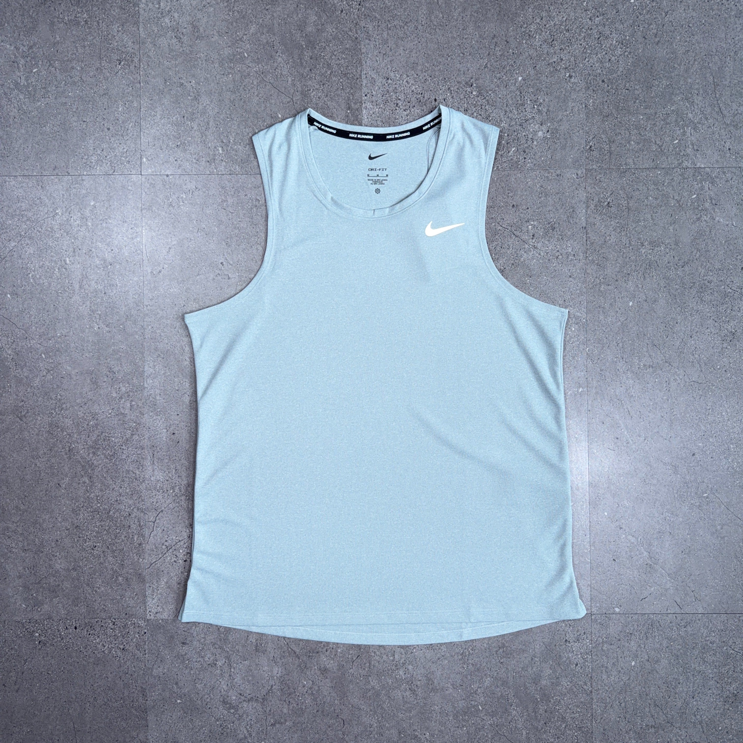 Nike Miler Vest T-Shirt Grey Fog