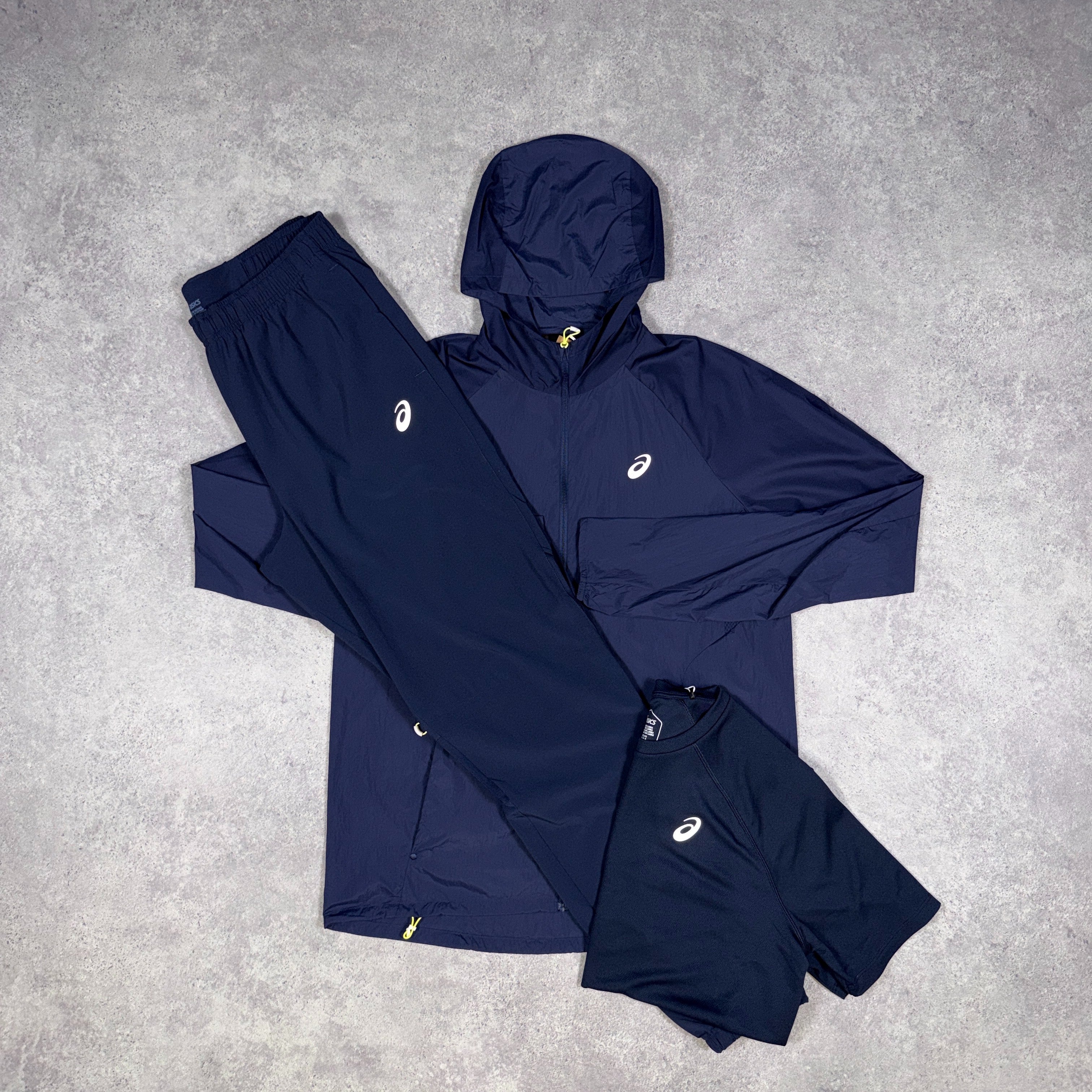 Asics Road 3 Piece Tracksuit Set Midnight