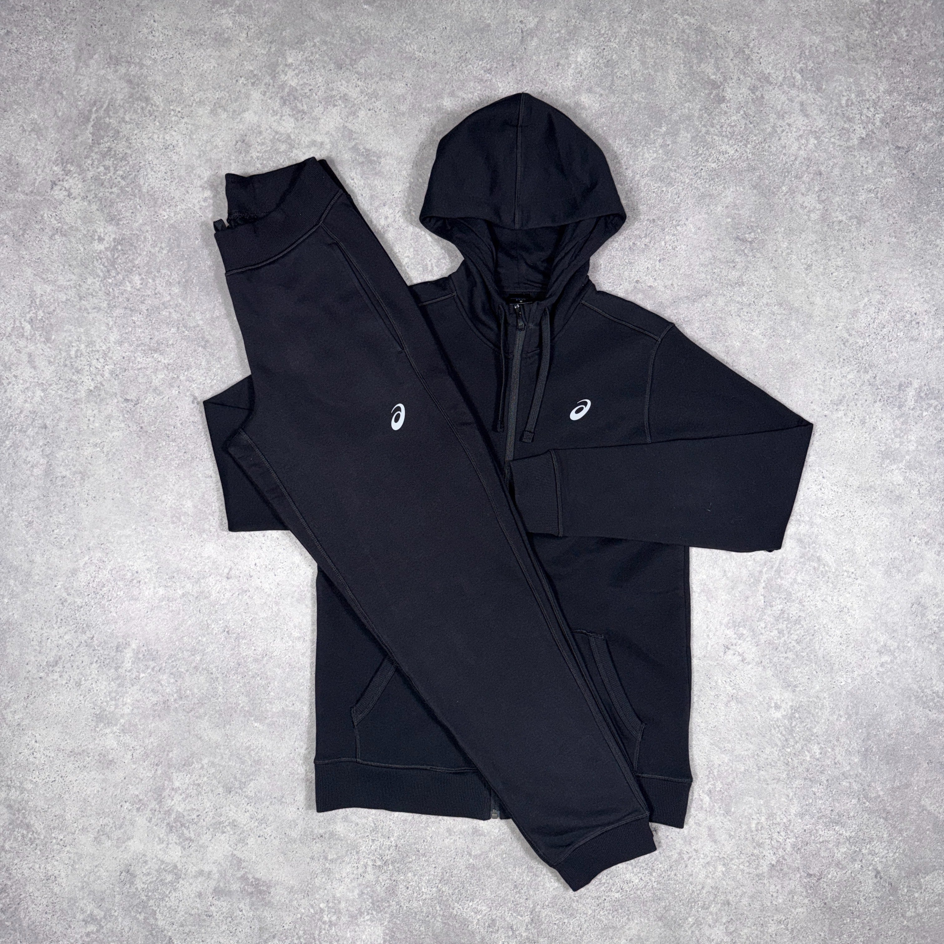 Asics Sport Zip Tracksuit Set Black