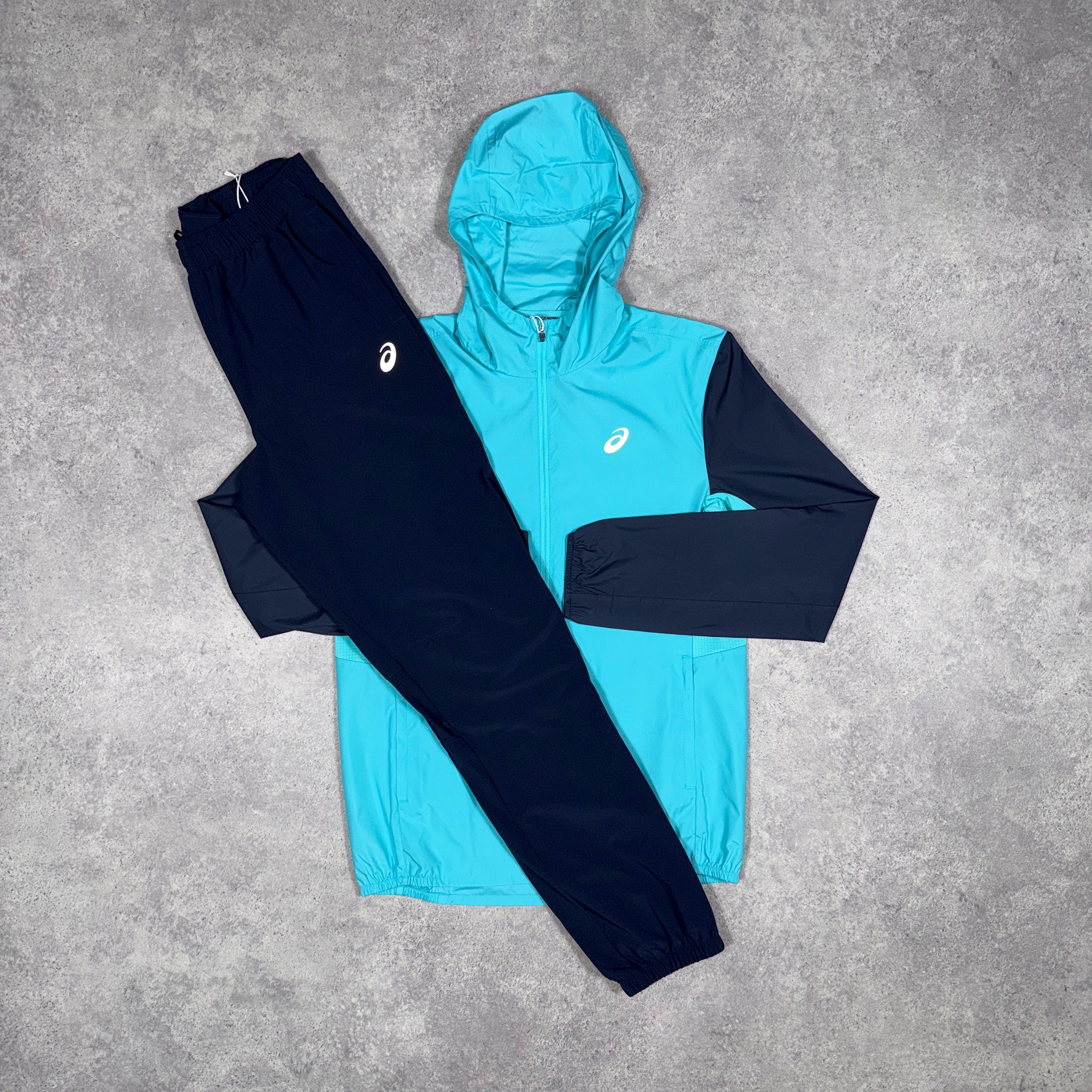 Asics Core Tracksuit Set Energy Aqua/Midnight