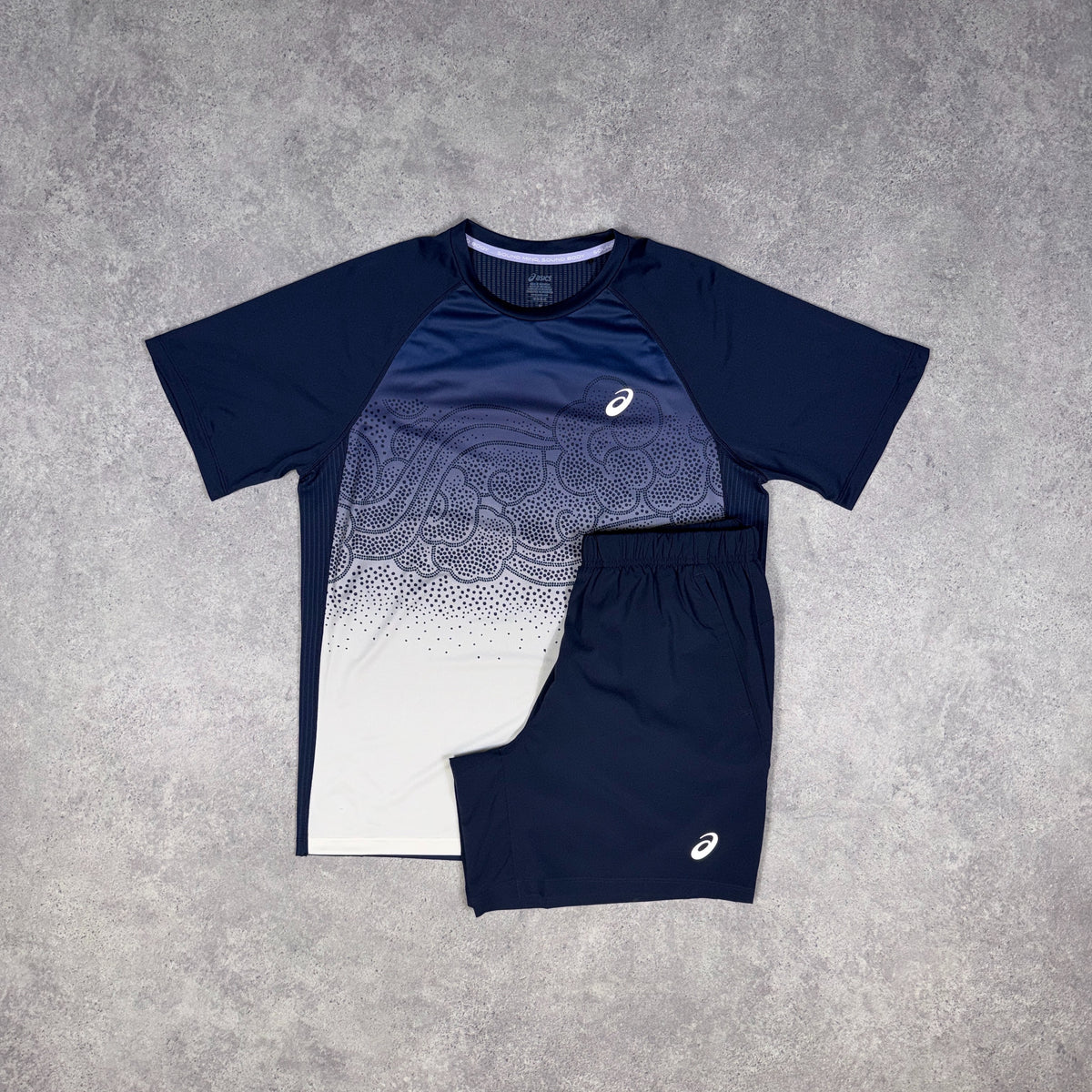 Asics Road T-Shirt/Shorts Set Midnight