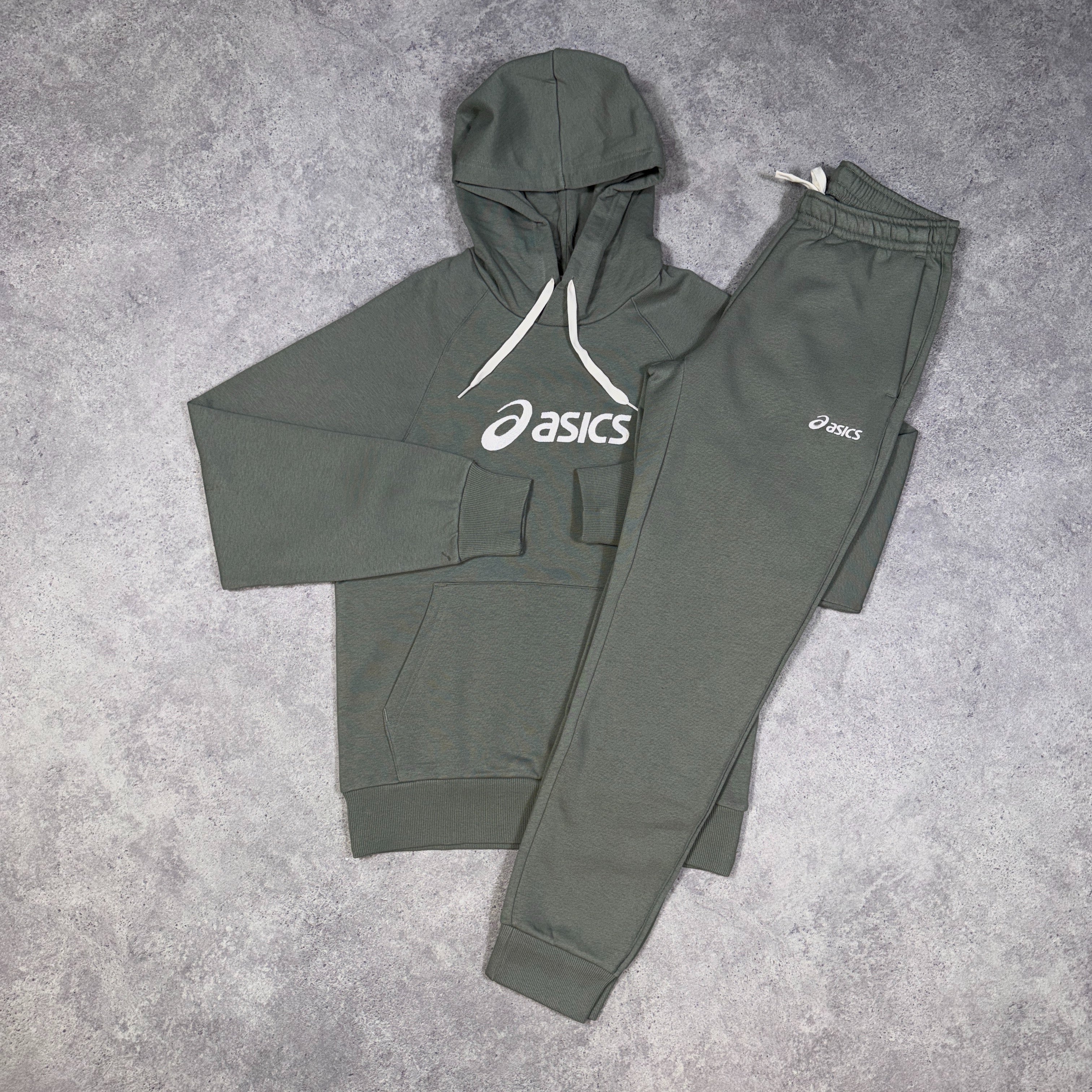Asics Logo Tracksuit Set Lichen Green