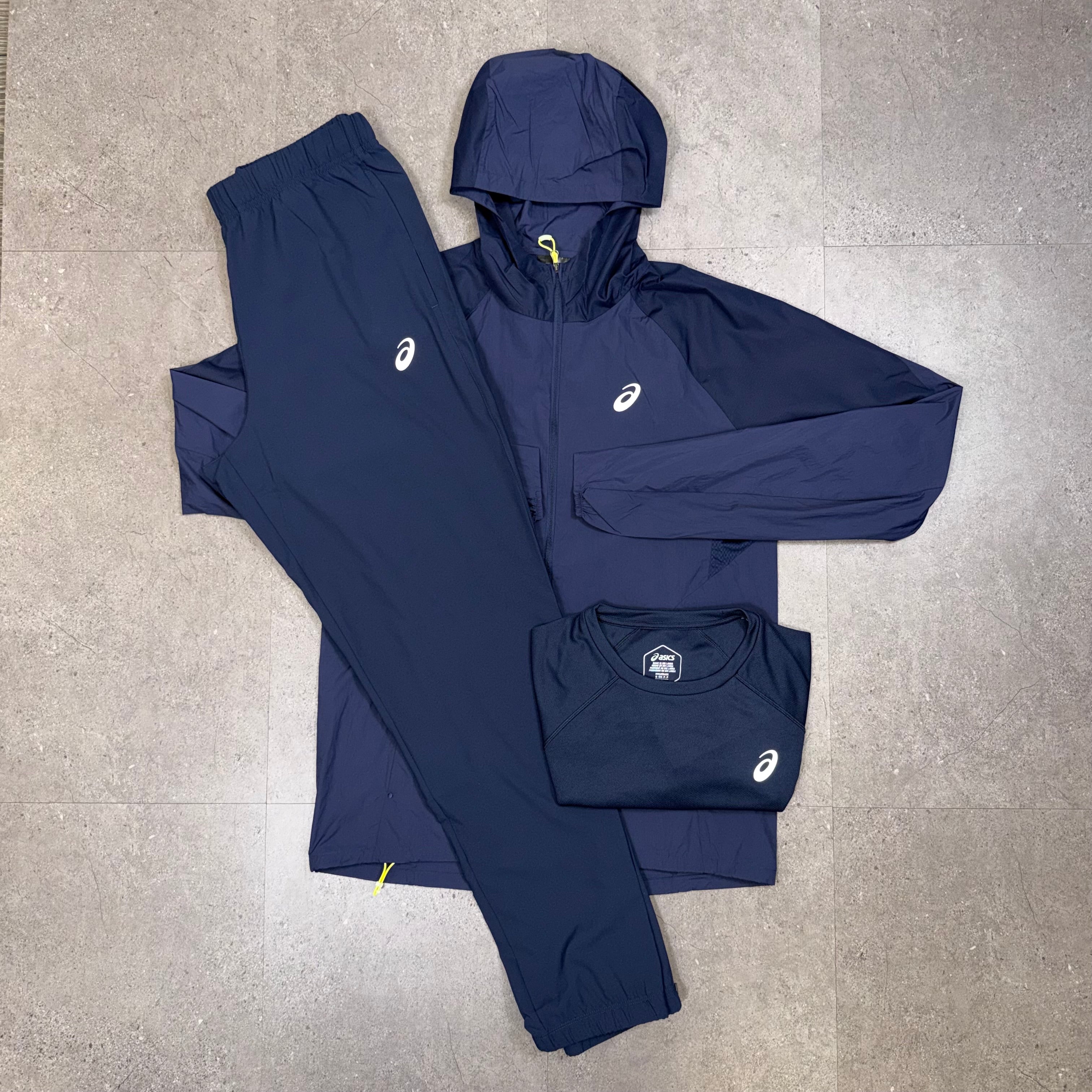 Asics 3 Piece Tracksuit Set Midnight