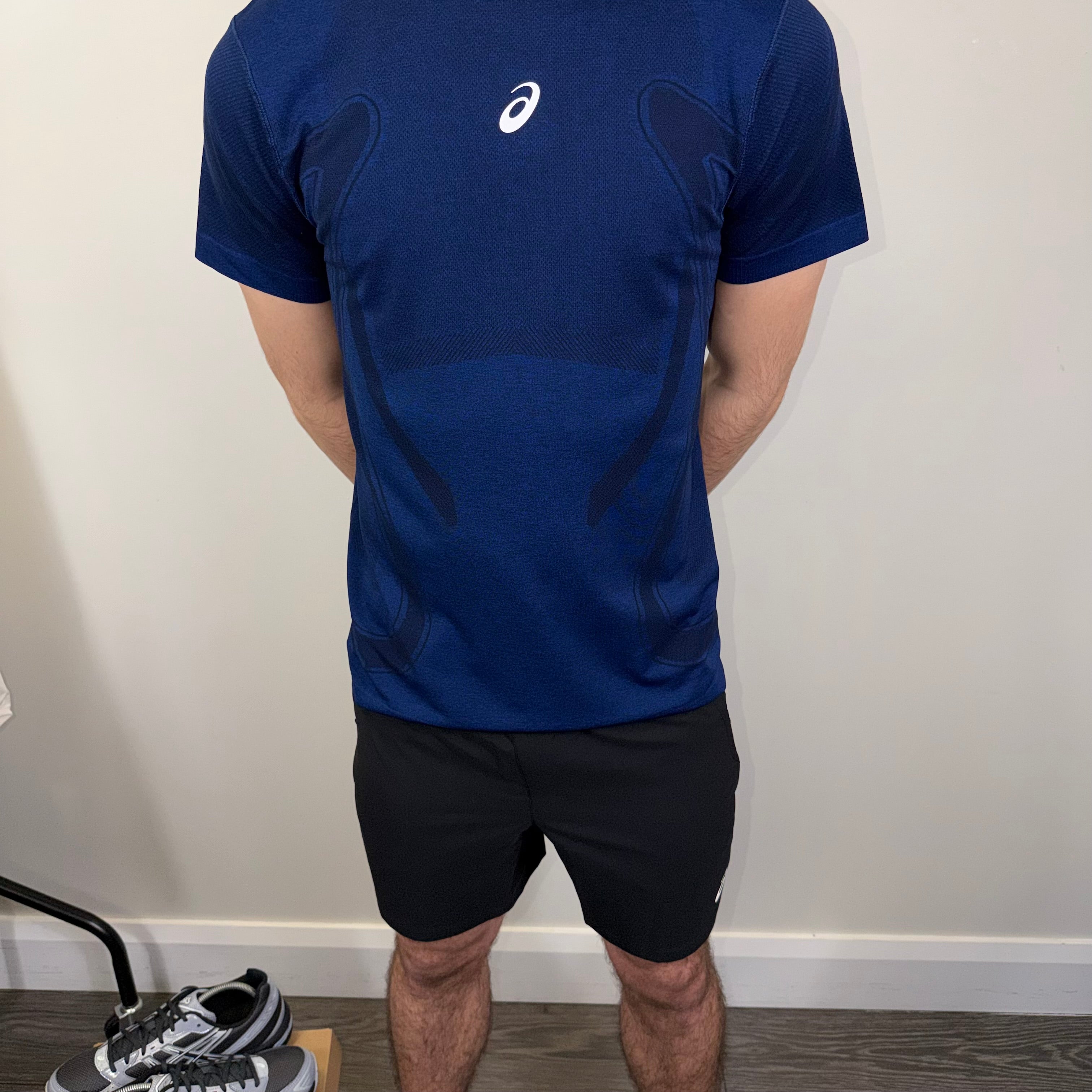 Asics Seamless T-Shirt/Shorts Set Midnight/Black