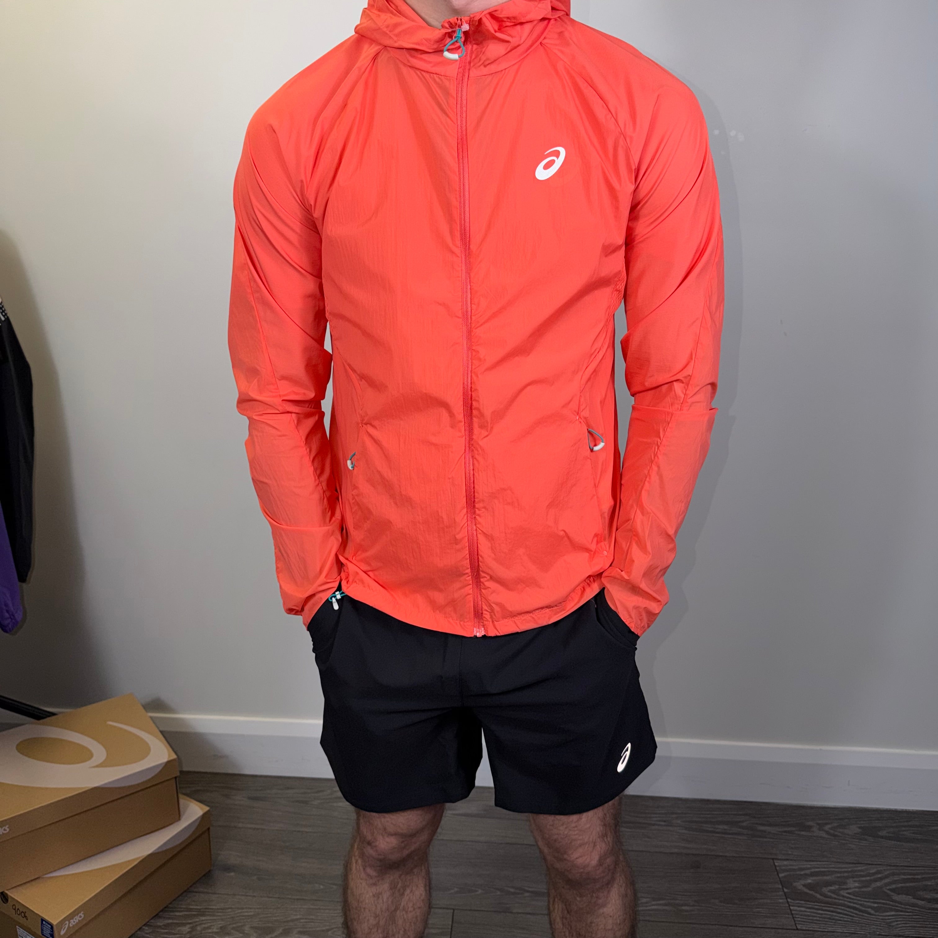 Asics Road Packable Windrunner Coral Reef