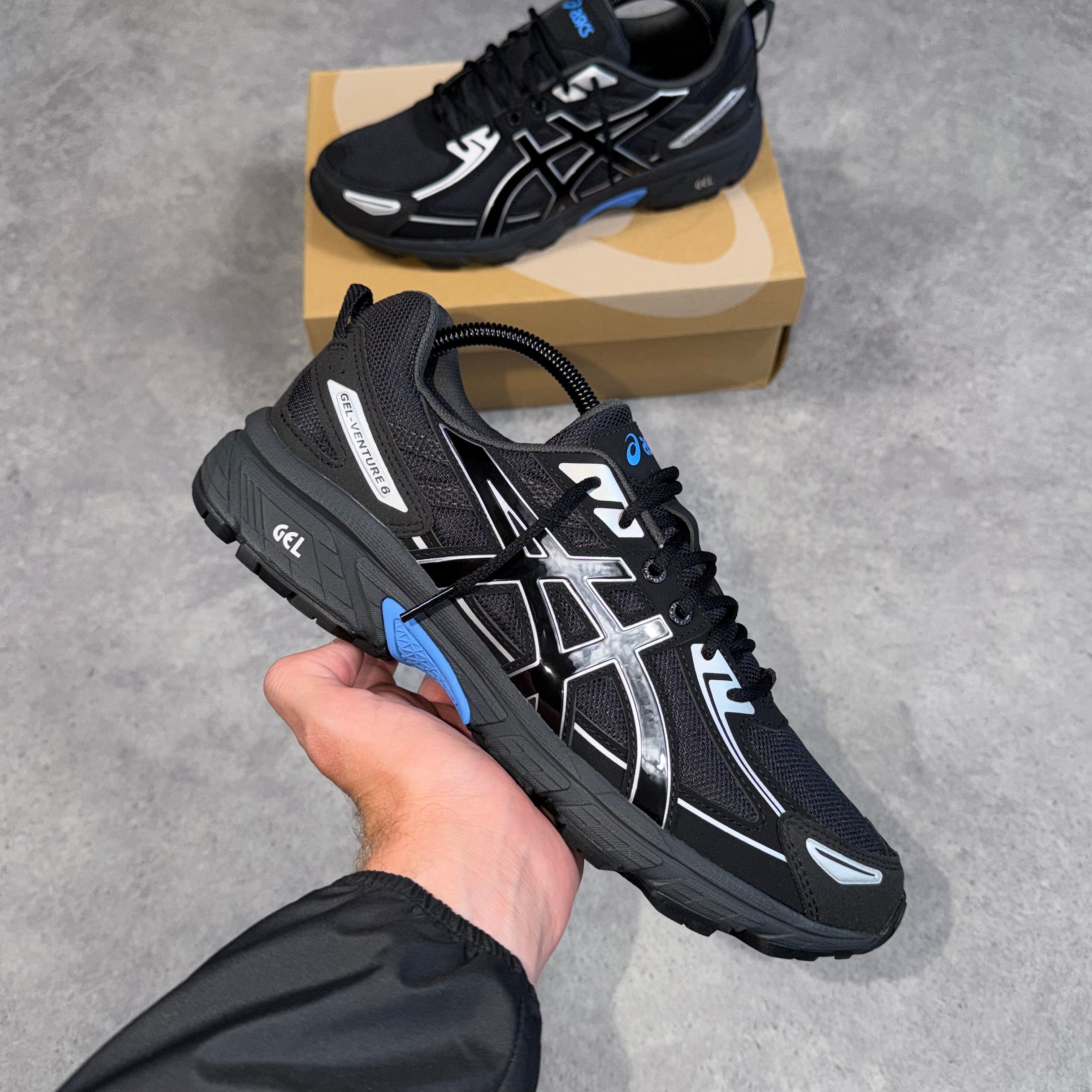 Asics Gel Venture 6 Black/Blue Coast